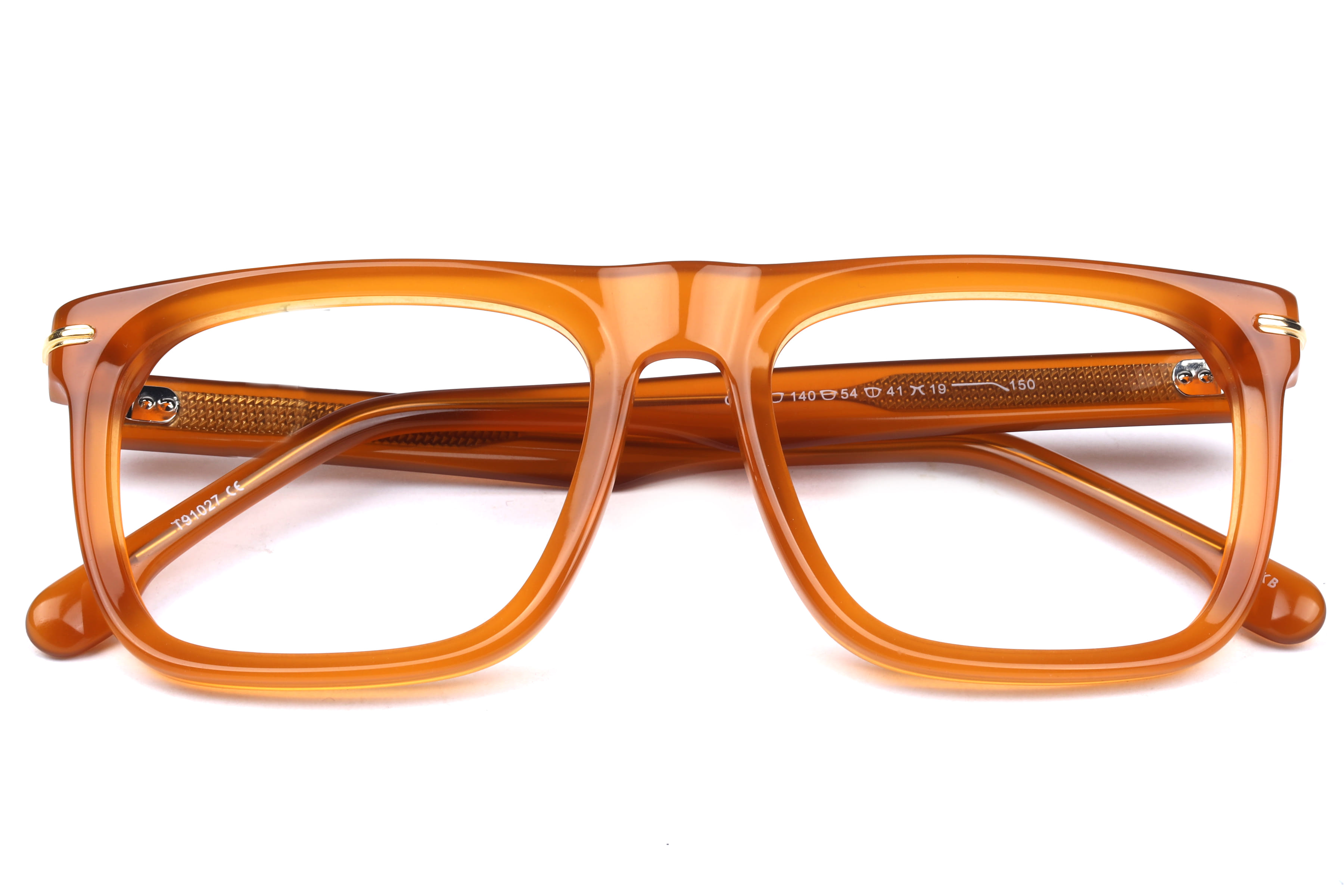 Inspira T91027 Frame Brown Male Full Shell Frame — Brown frame — view 4