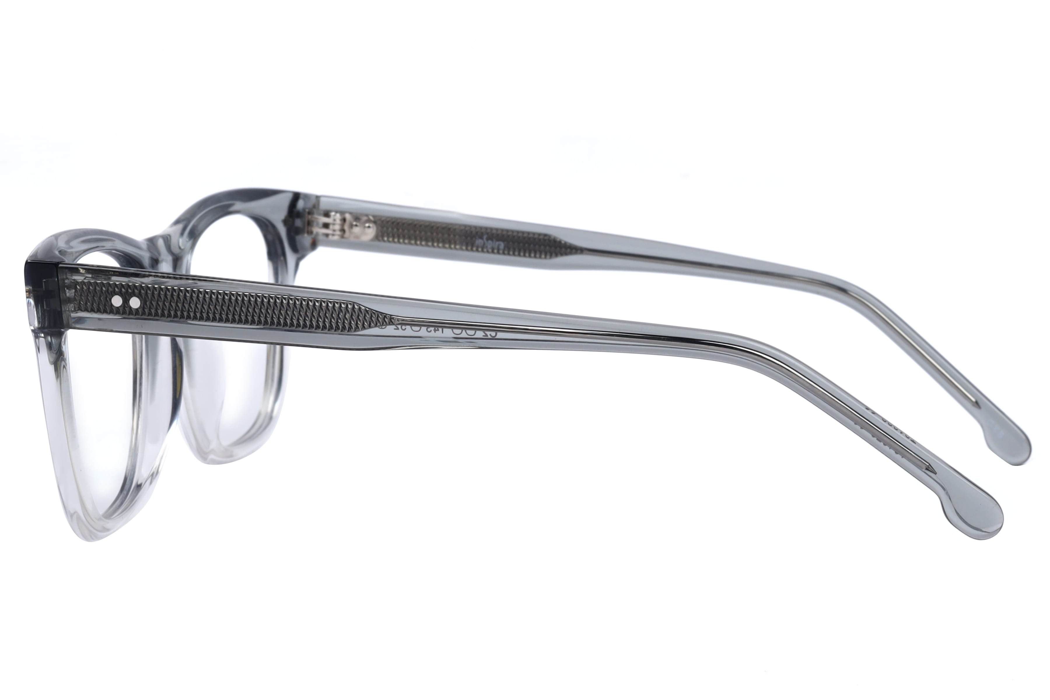 Inspira T91029 Frame Transparent Grey Male Full Shell Frame — Transparent Grey frame — view 3