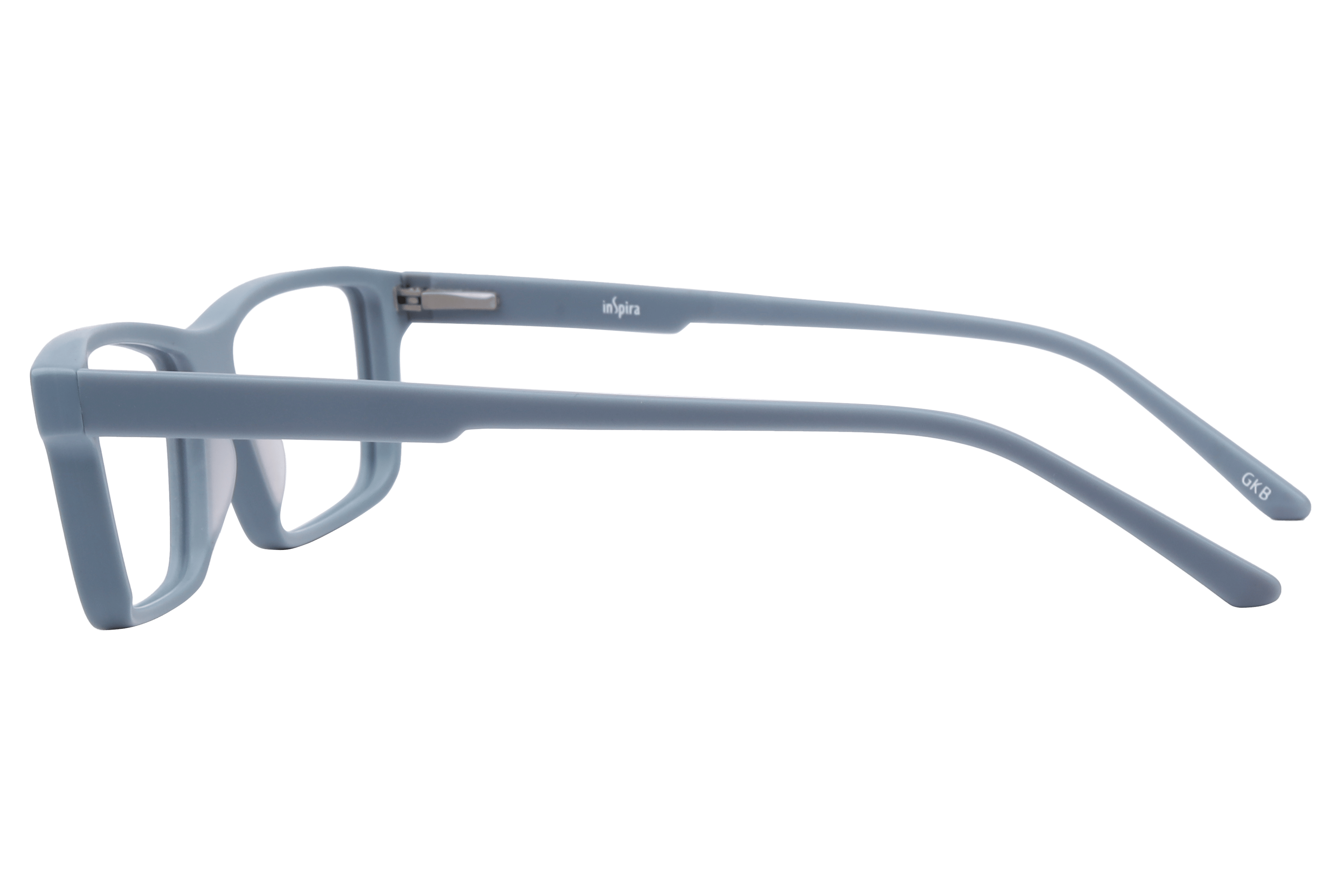 Inspira F2130 Frame Matt Grey Unisex Full Shell Frame — Matt Grey frame — view 3