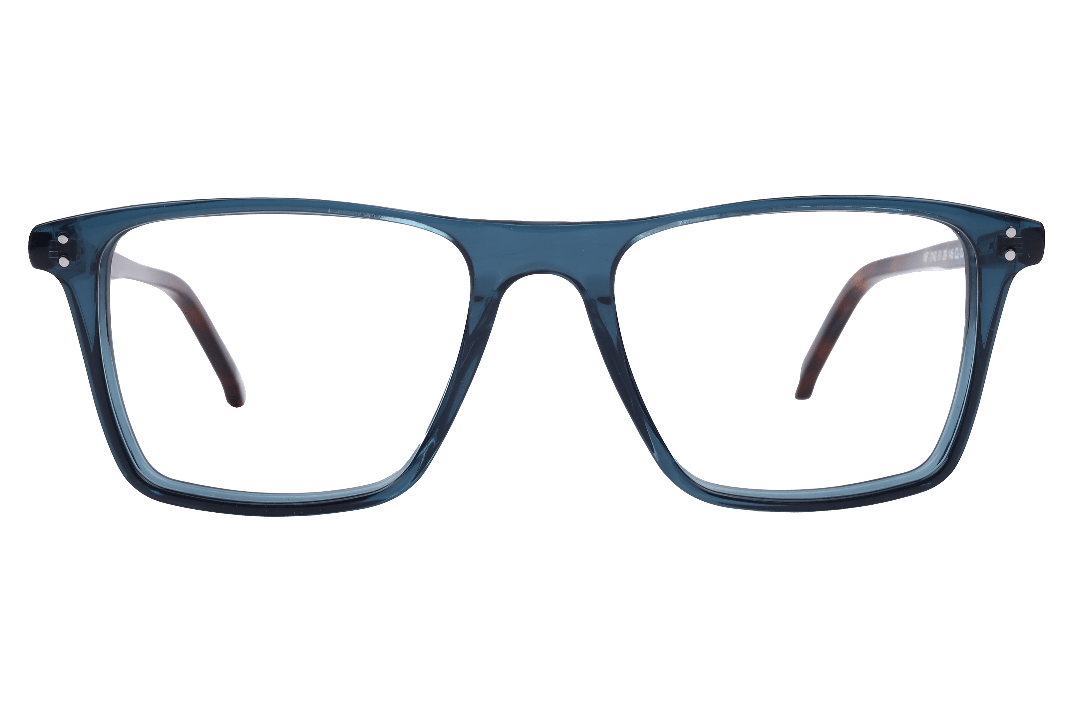 Inspira F2142 Frame Transparent Blue Male Full Shell Frame — Transparent Blue frame — view 2