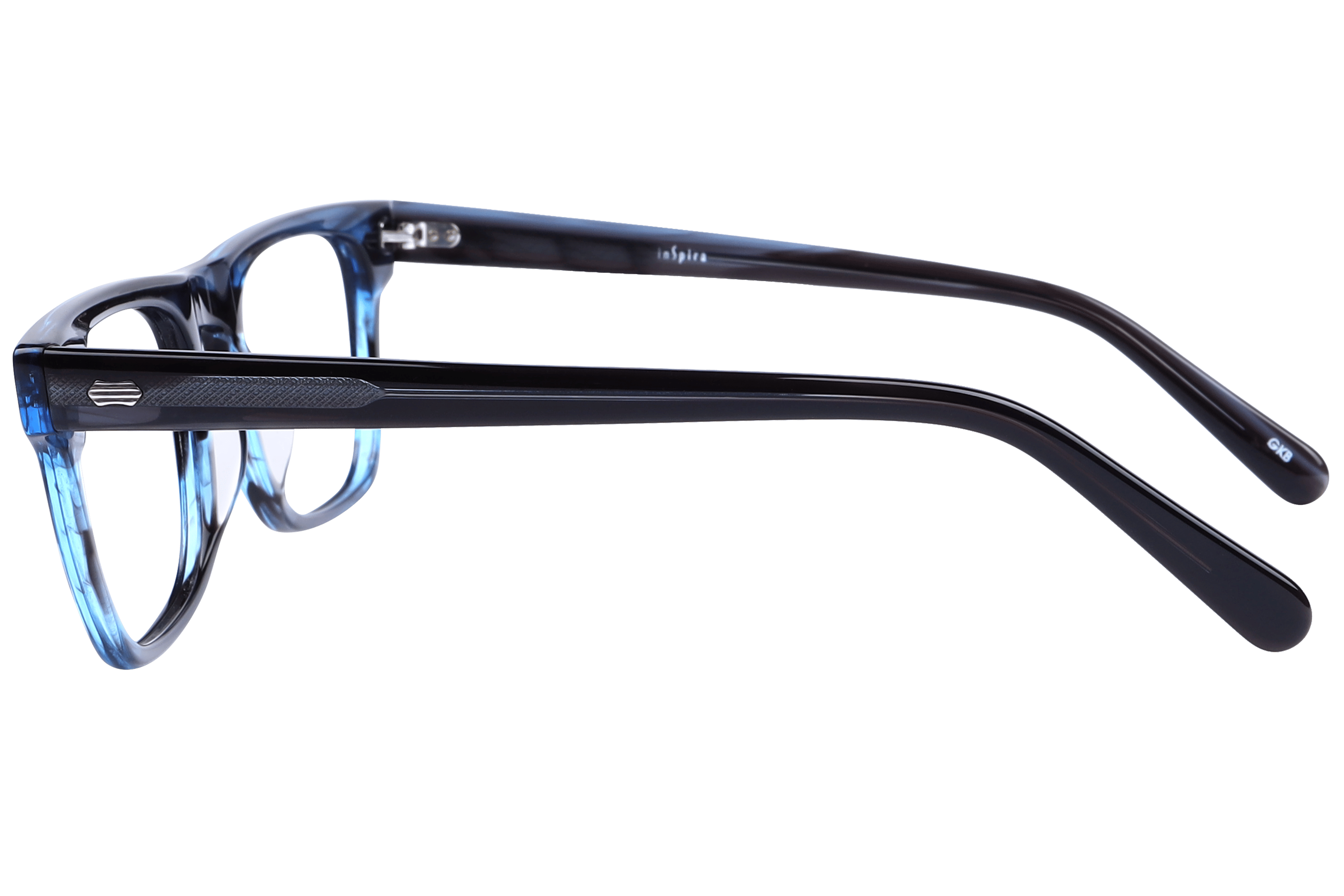 Inspira 60205-FY Frame Blue Male Full Shell Frame — Blue frame — view 3