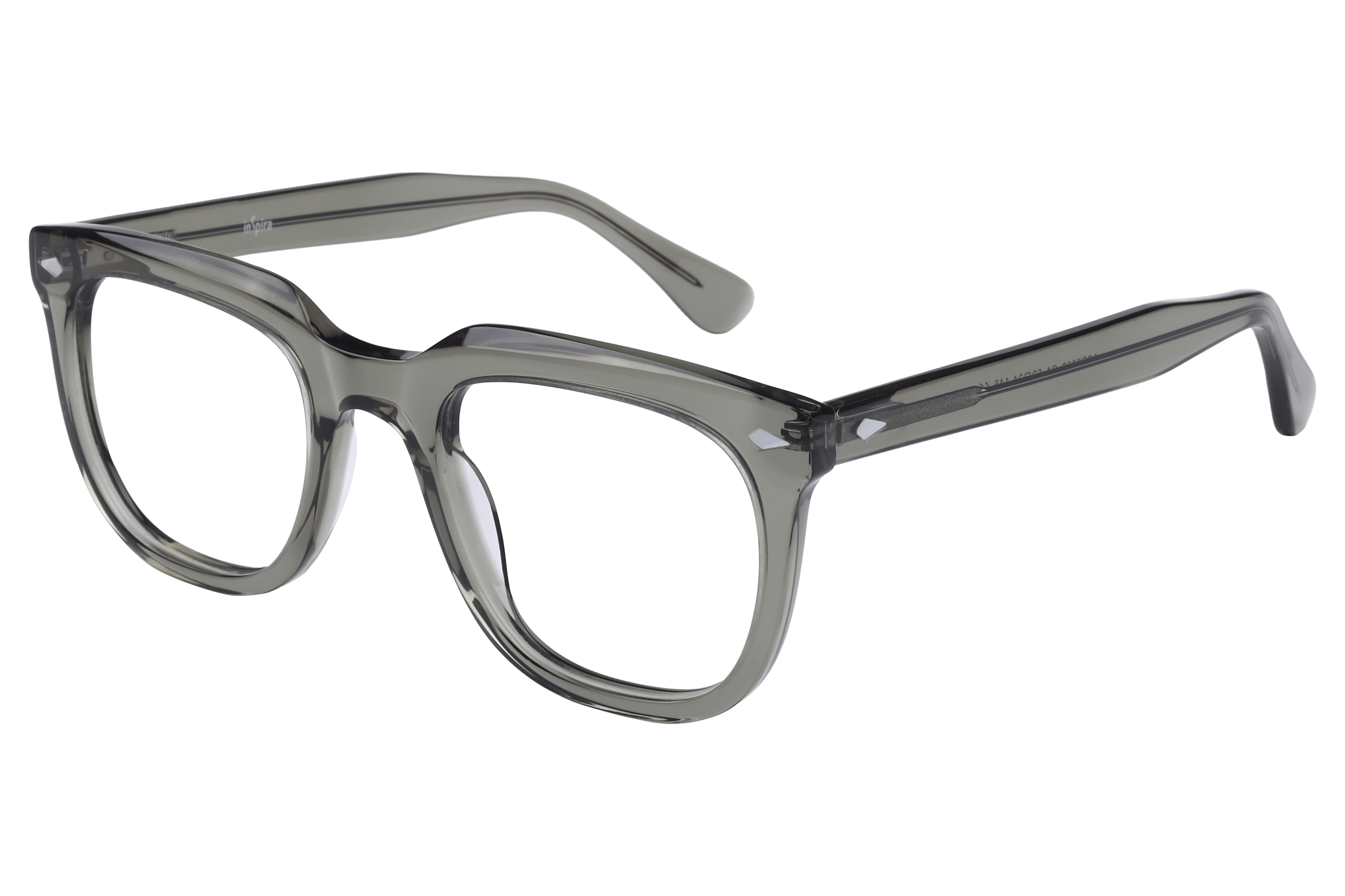 Inspira ASR3008 Frame Transparent Green Male Full Shell — Transparent Green frame