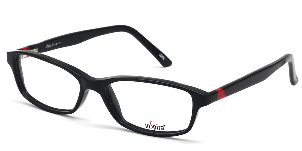 Inspira M-3227 Frame Black Unisex Full Shell Frame — Black frame — view 2