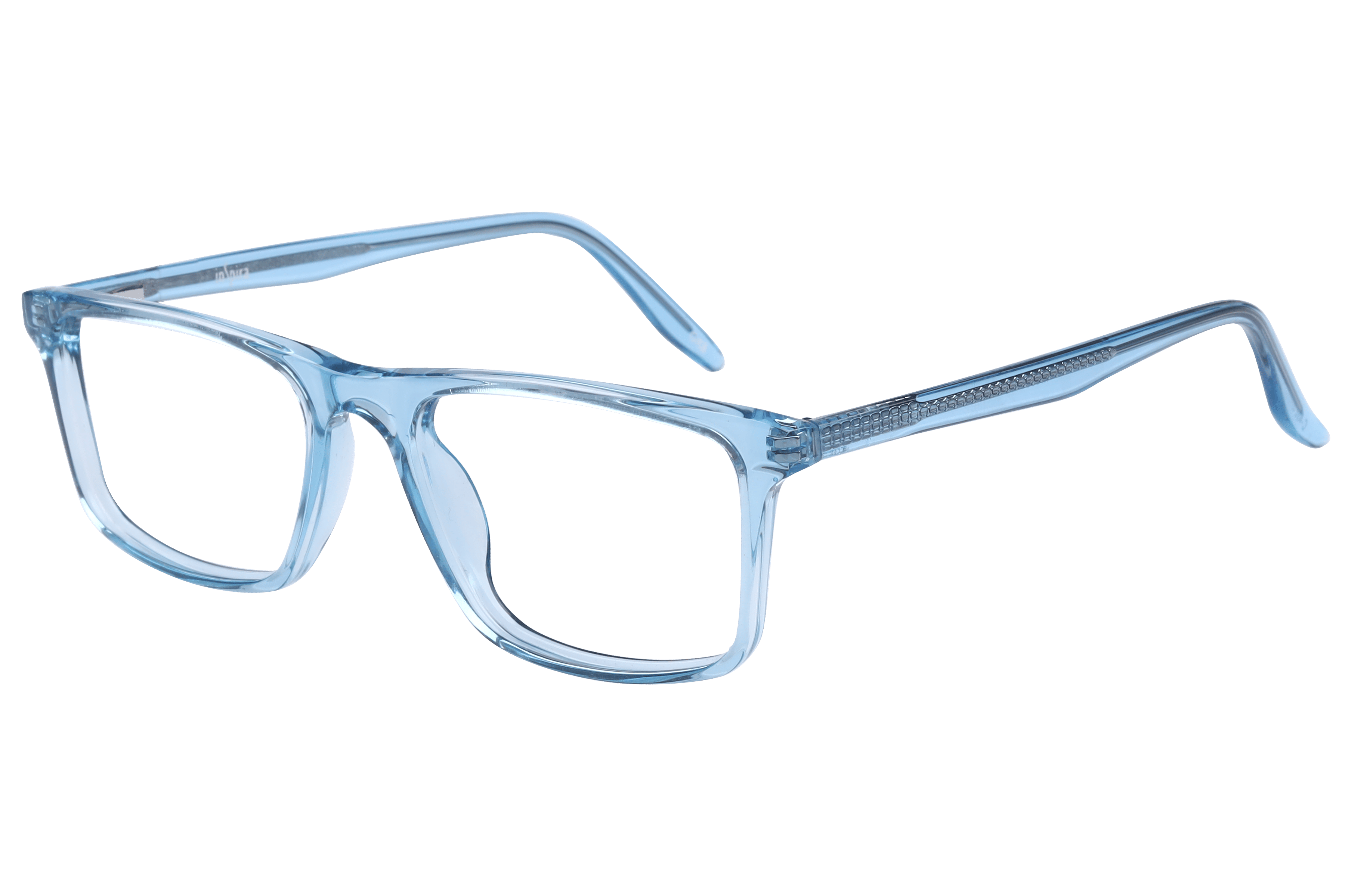 Inspira M.8050 Frame Transparent Blue Unisex Full Shell — Transparent Blue frame