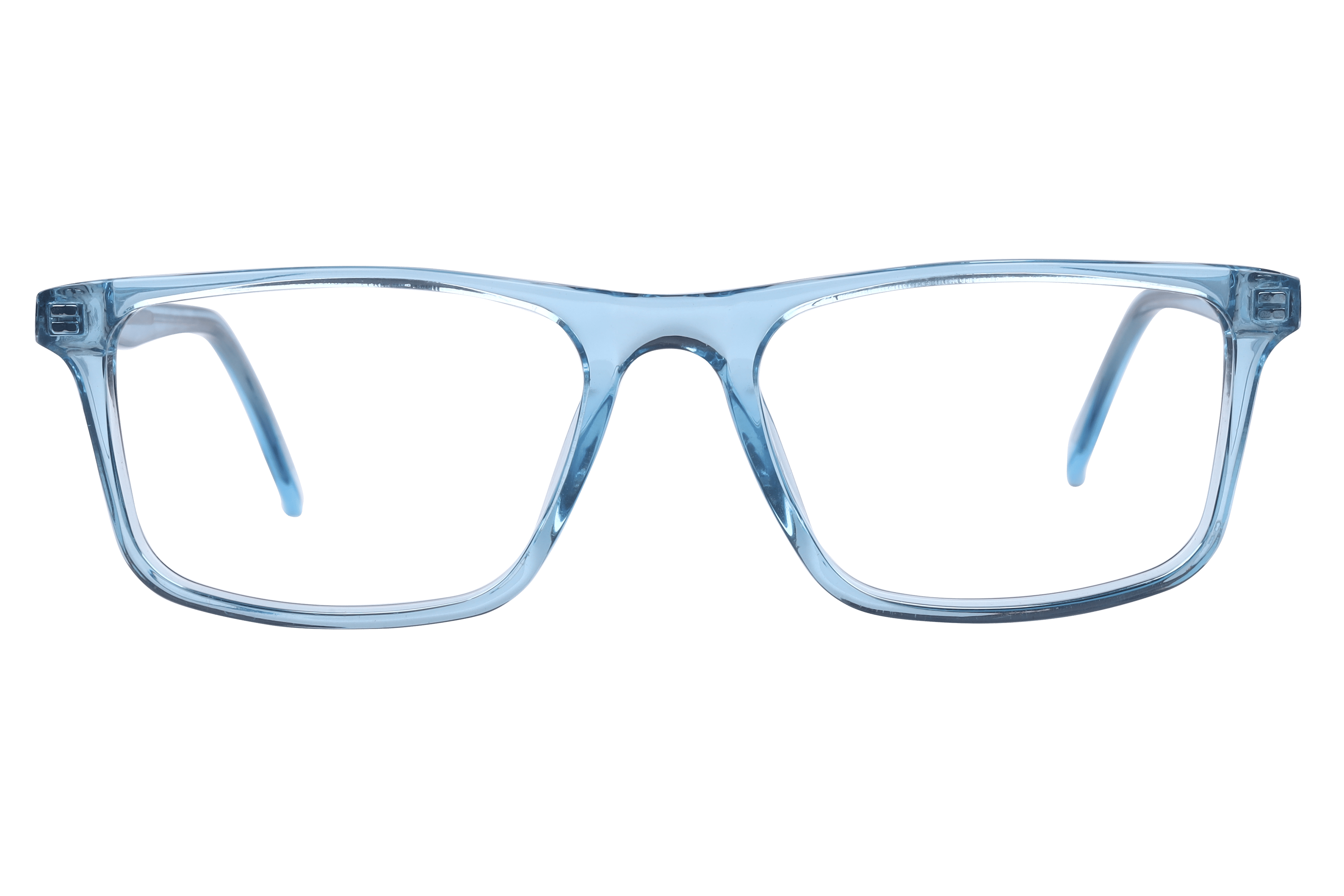 Inspira M.8050 Frame Transparent Blue Unisex Full Shell Frame — Transparent Blue frame — view 2