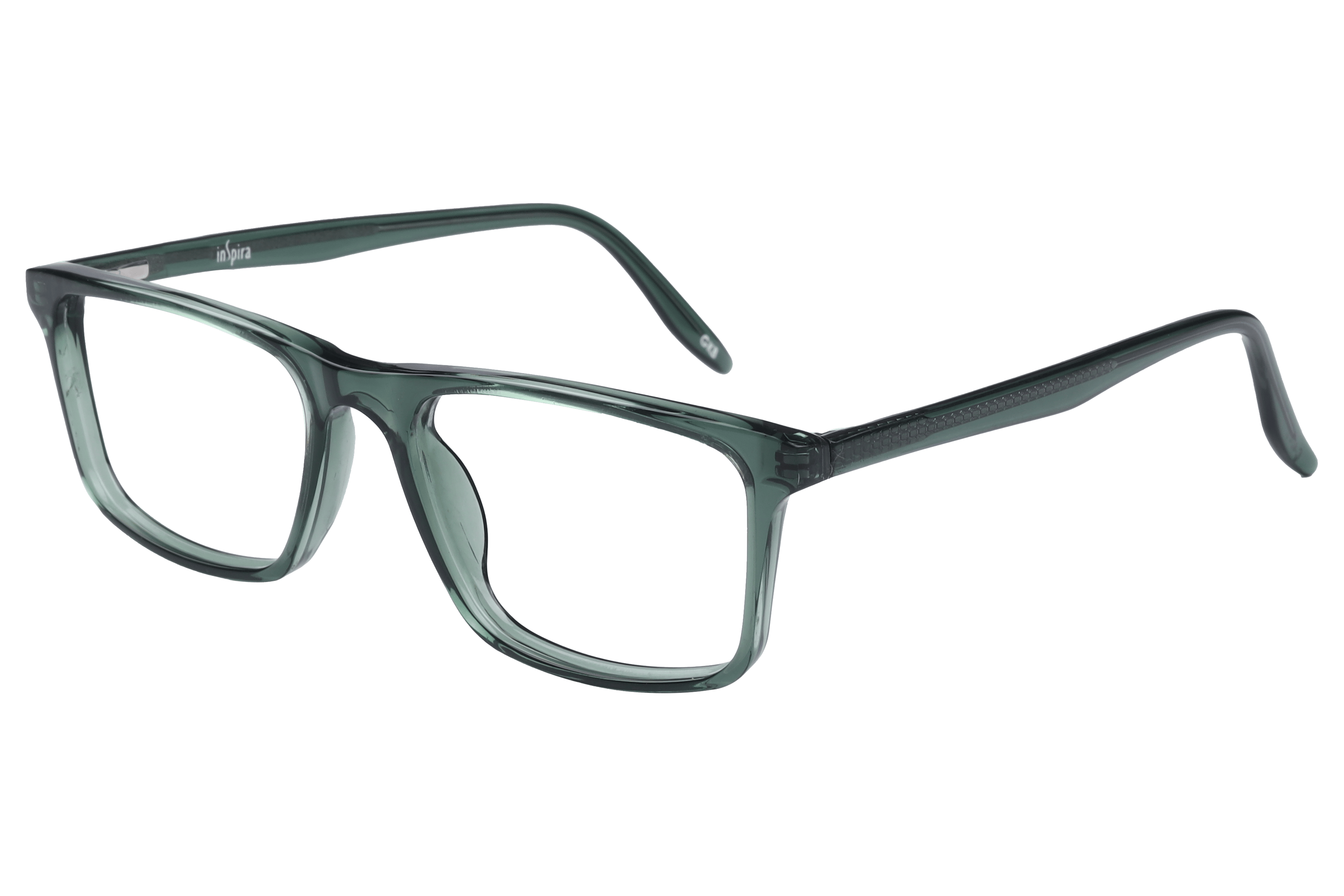 Inspira M.8050 Frame Transparent Green Unisex Full Shell — Transparent Green frame