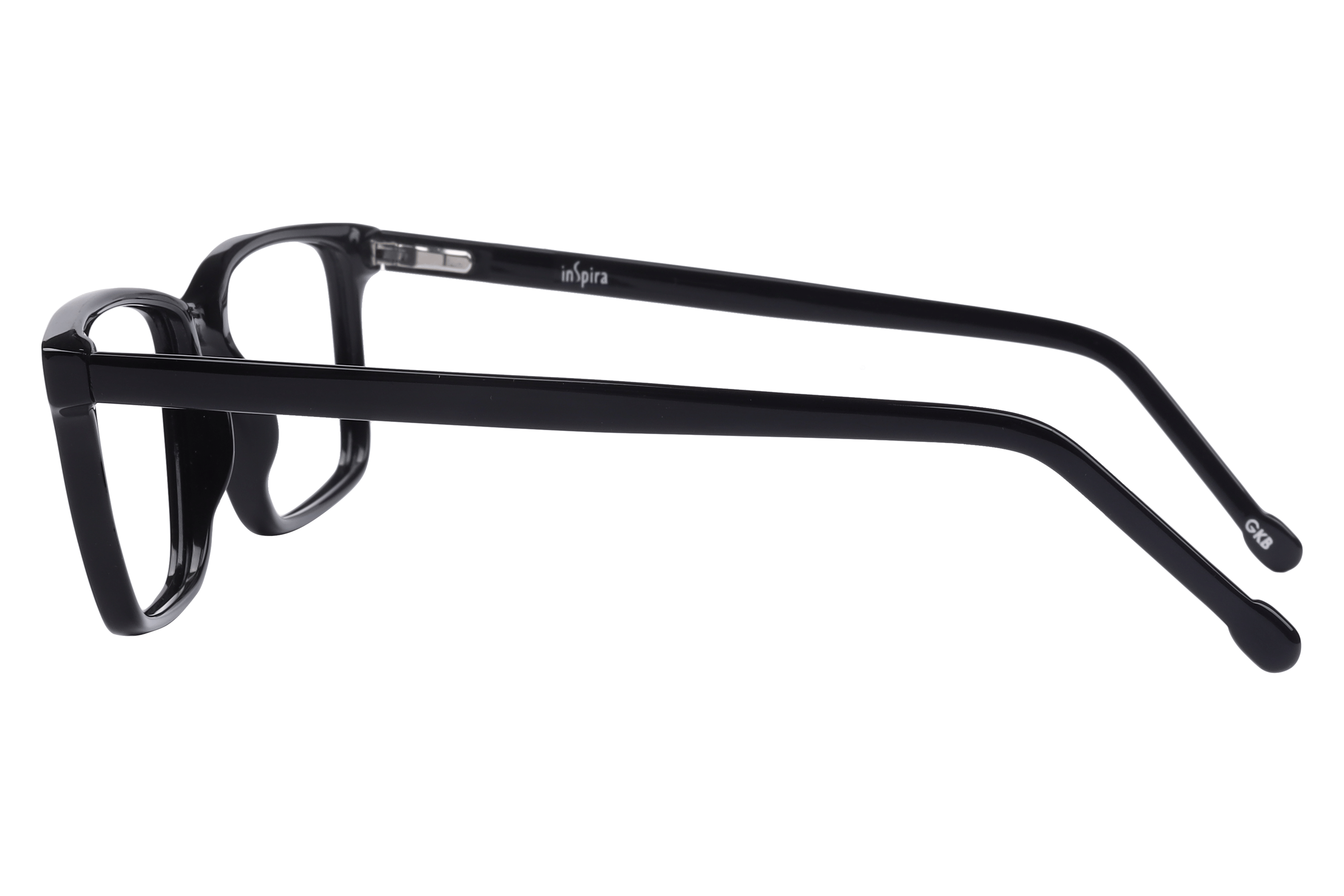 Inspira M.8056 Frame Black Male Full Shell Frame — Black frame — view 3