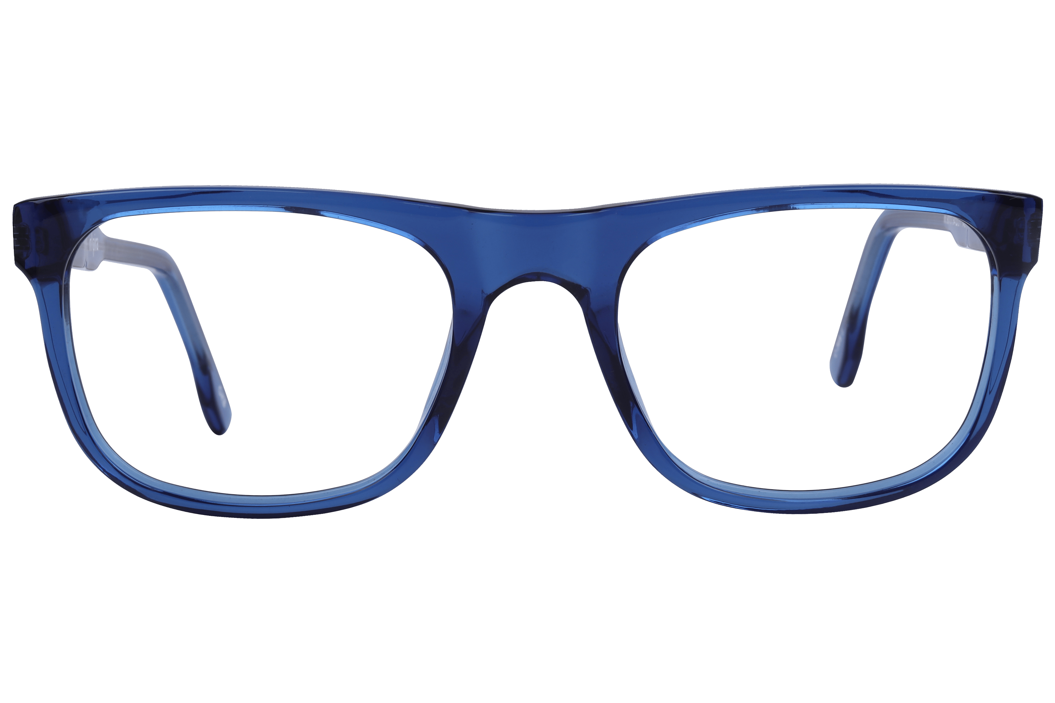 Inspira M.8073 Frame Transparent Blue Male Full Shell Frame — Transparent Blue frame — view 2