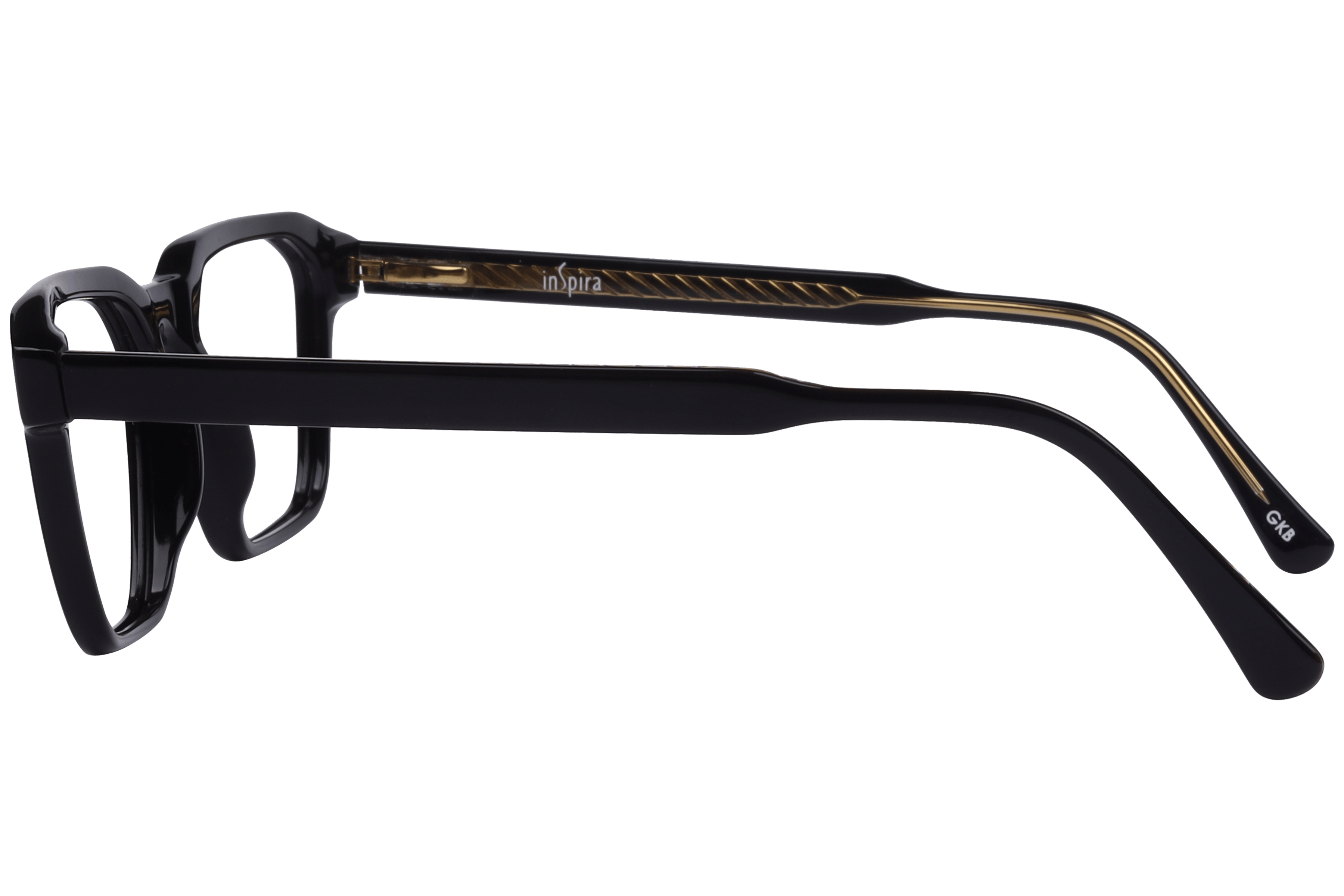 Inspira M.8064 Frame Black Male Full Shell Frame — Black frame — view 3