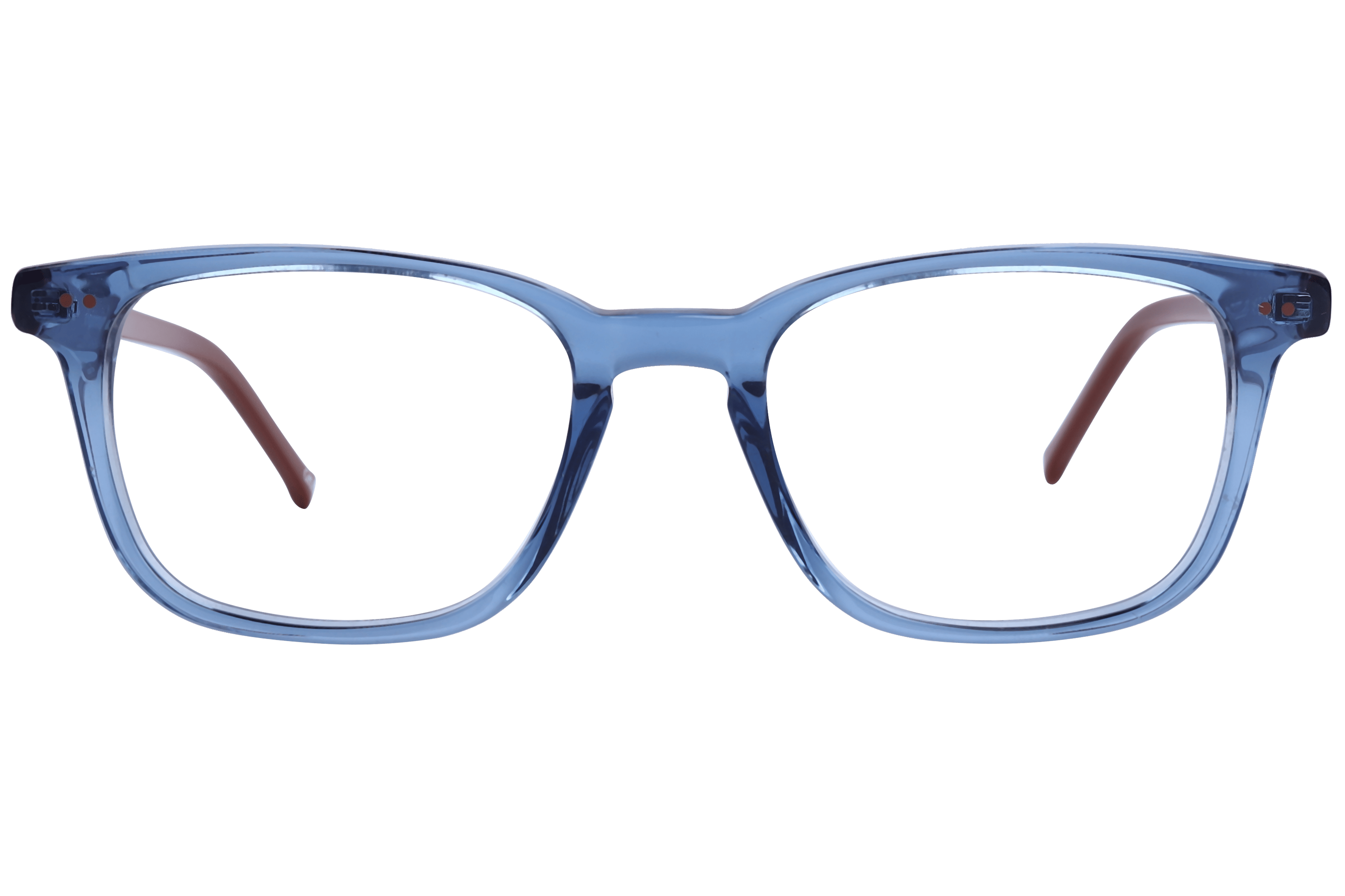 Inspira F2100 Frame Transparent Blue Unisex Full Shell Frame — Transparent Blue frame — view 2