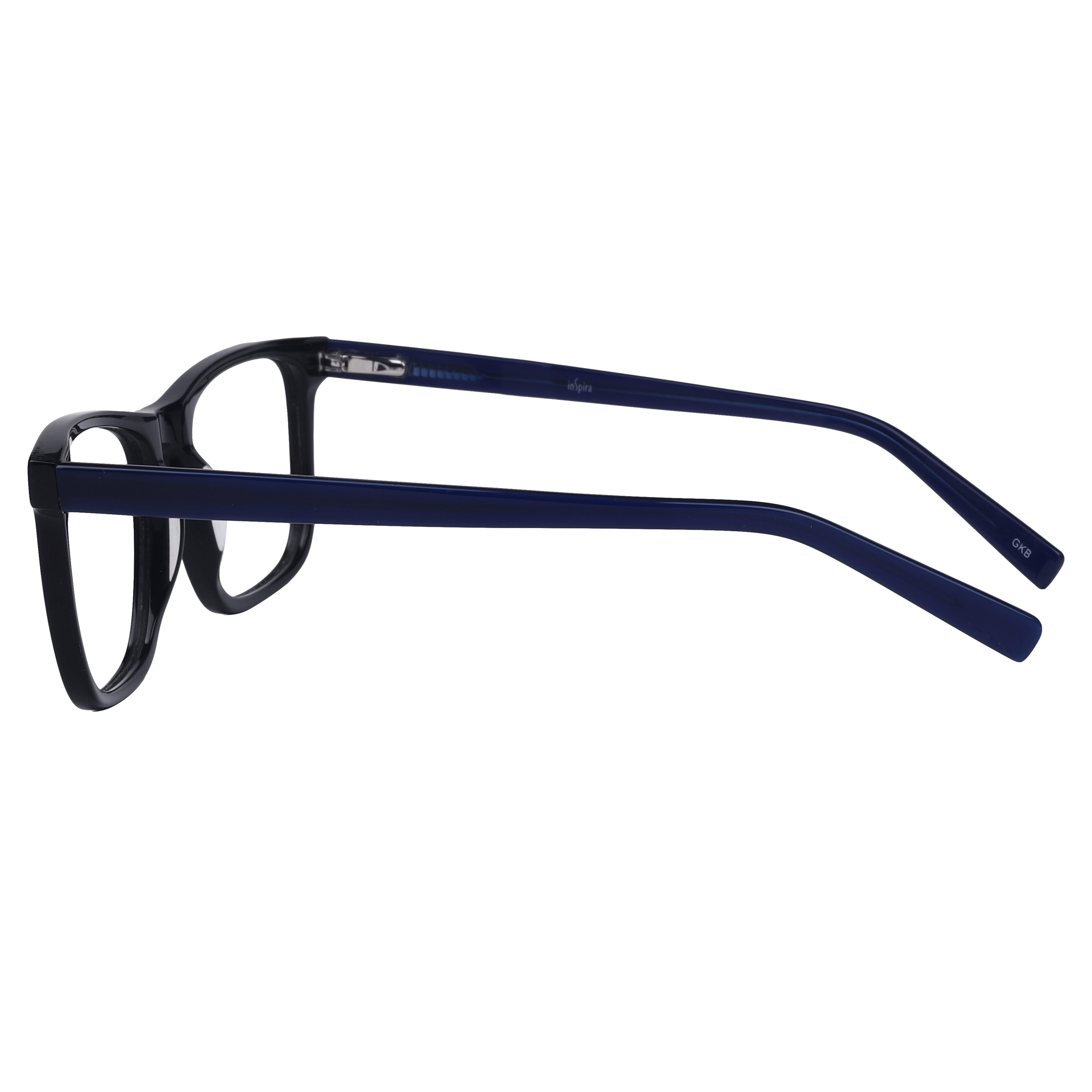Inspira K7006 Frame Blue Male Full Shell Frame — Blue frame — view 3