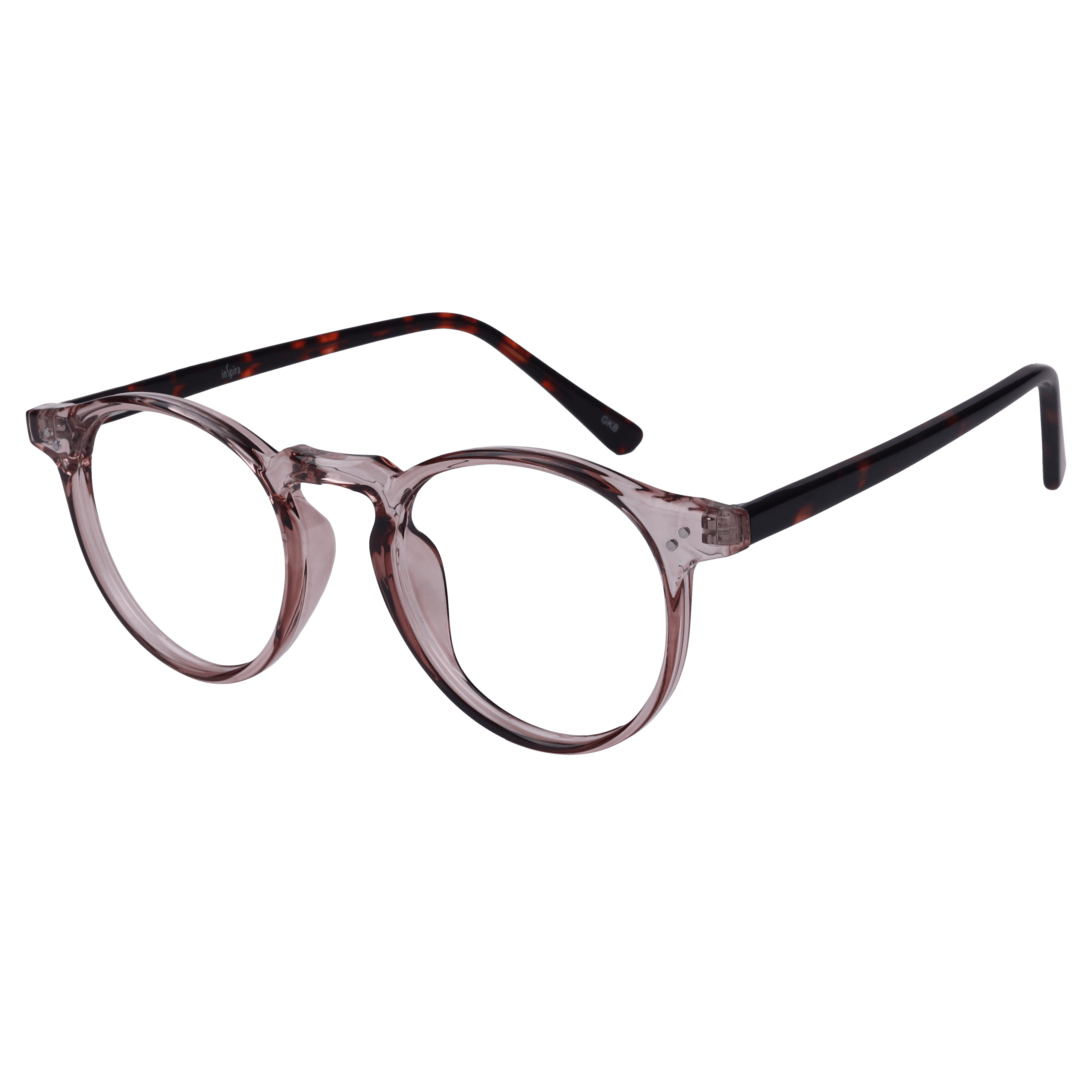 Inspira 8353 Frame Transparent Brown Unisex Full Shell — Transparent Brown frame
