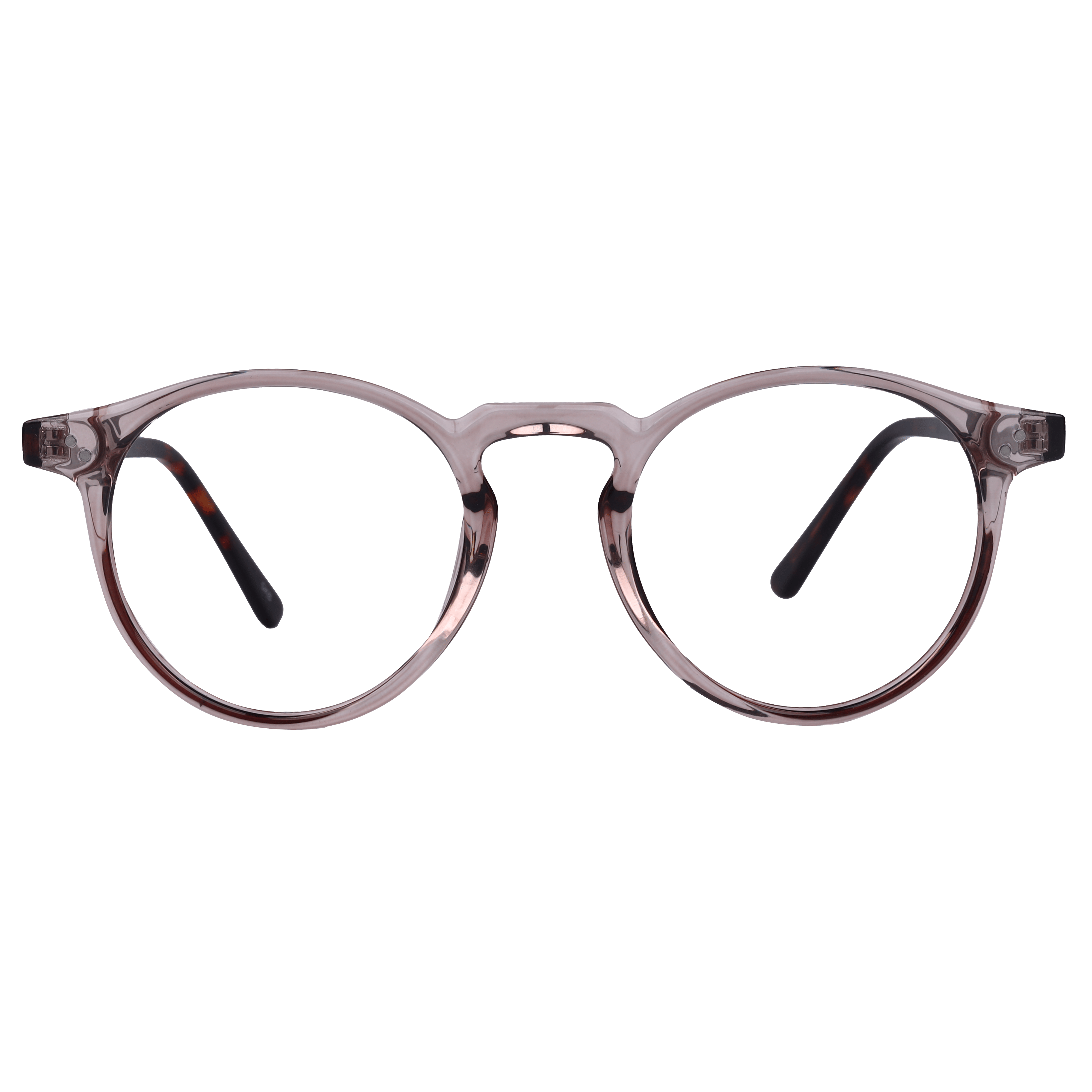 Inspira 8353 Frame Transparent Brown Unisex Full Shell Frame — Transparent Brown frame — view 2
