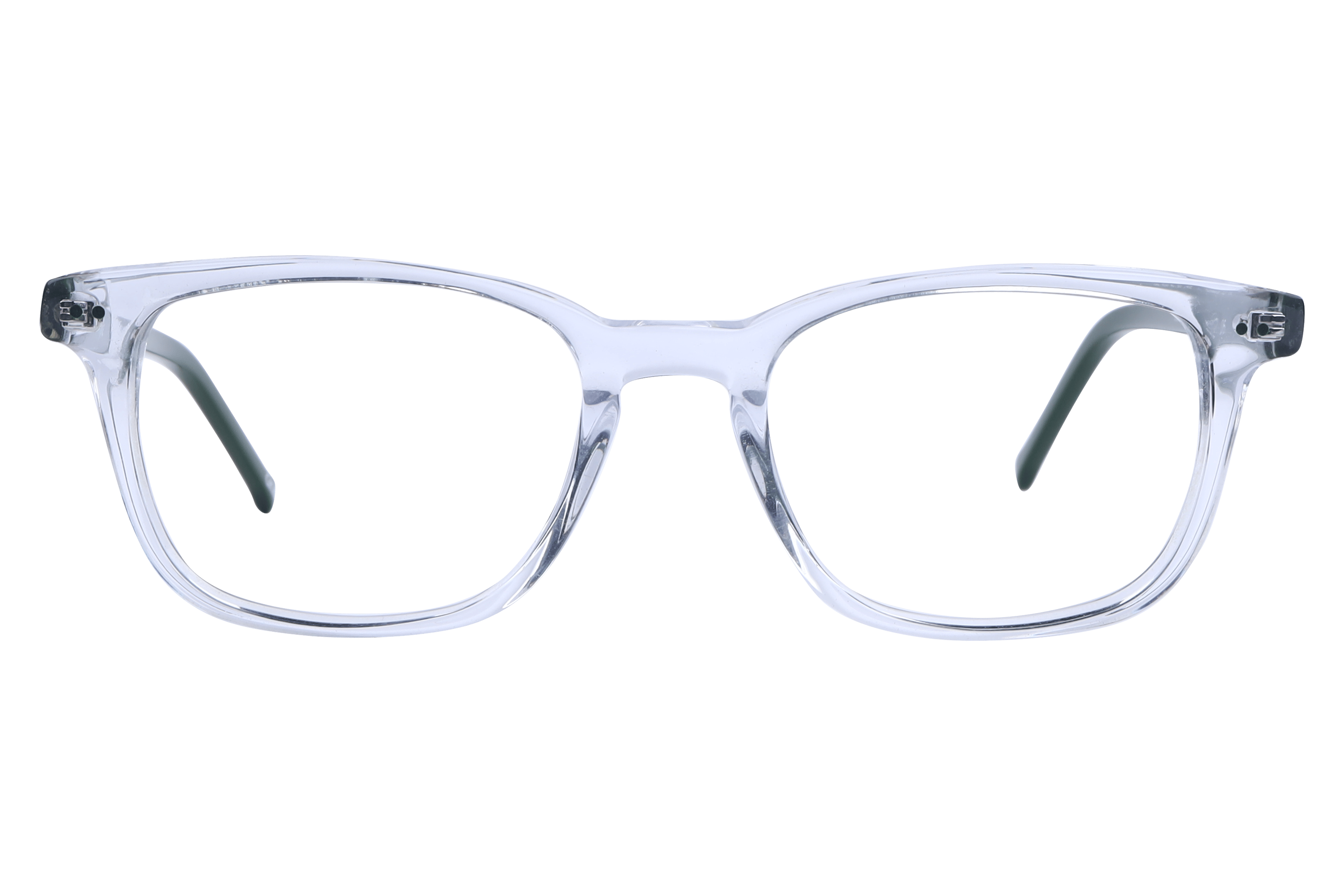 Inspira F2100 Frame Transparent Unisex Full Shell — Black frame