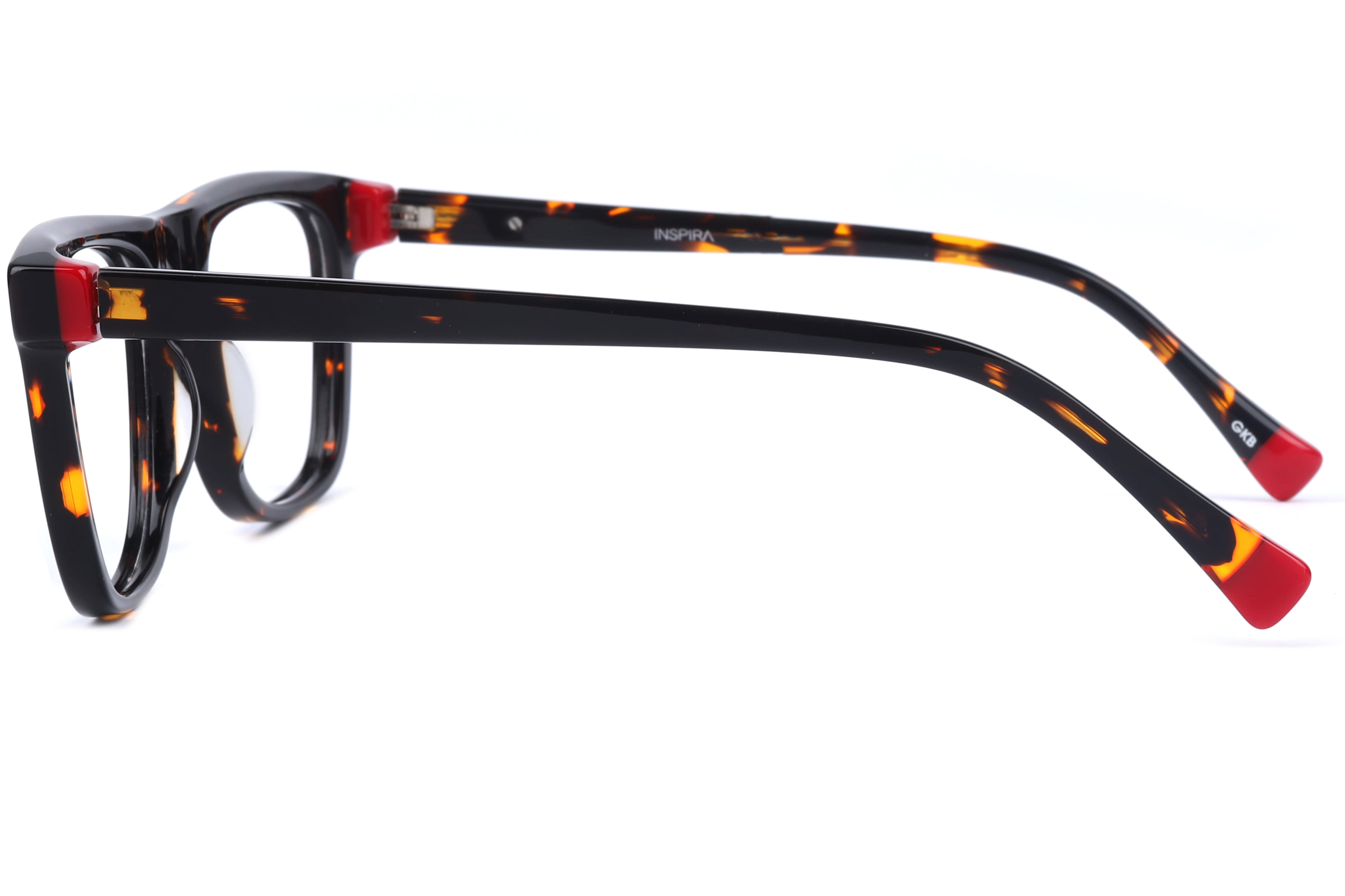 Inspira ASJ1123 Frame Havana Male Full Shell Frame — Havana frame — view 3