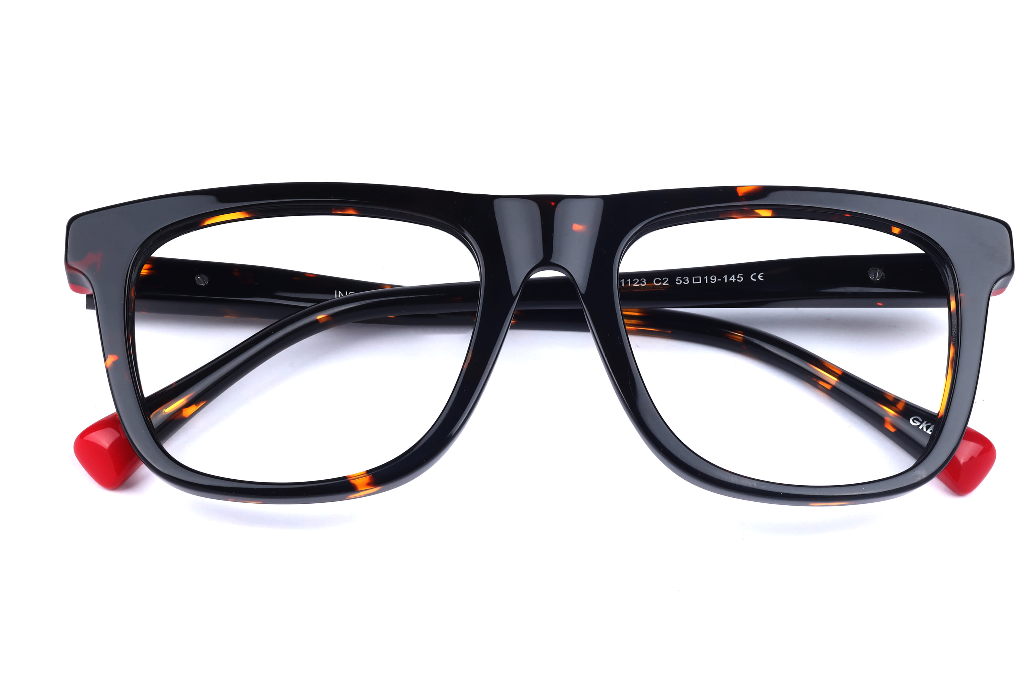 Inspira ASJ1123 Frame Havana Male Full Shell Frame — Havana frame — view 4