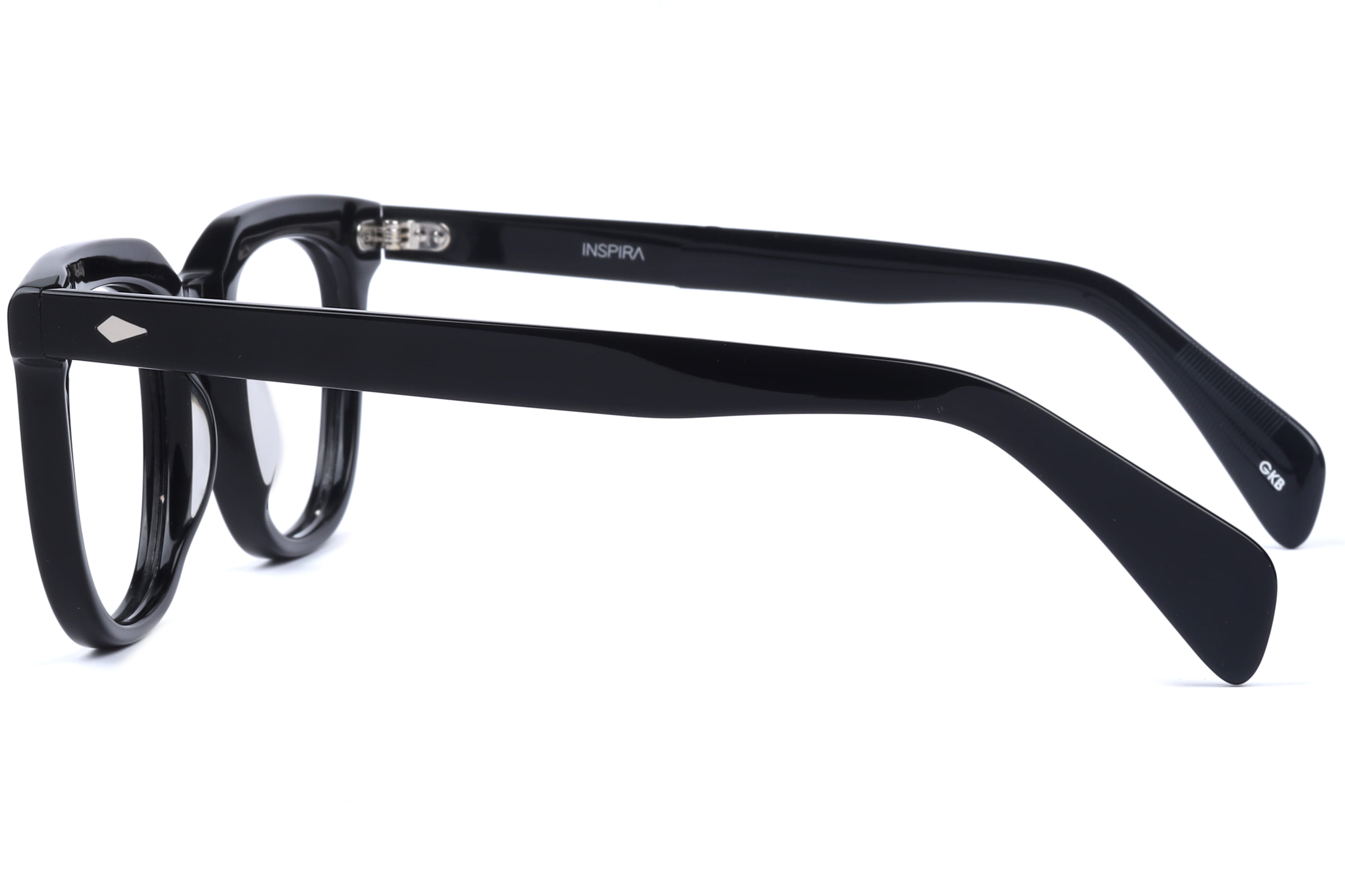 Inspira ASJ1096 Frame Black Unisex Full Shell Frame — Black frame — view 3