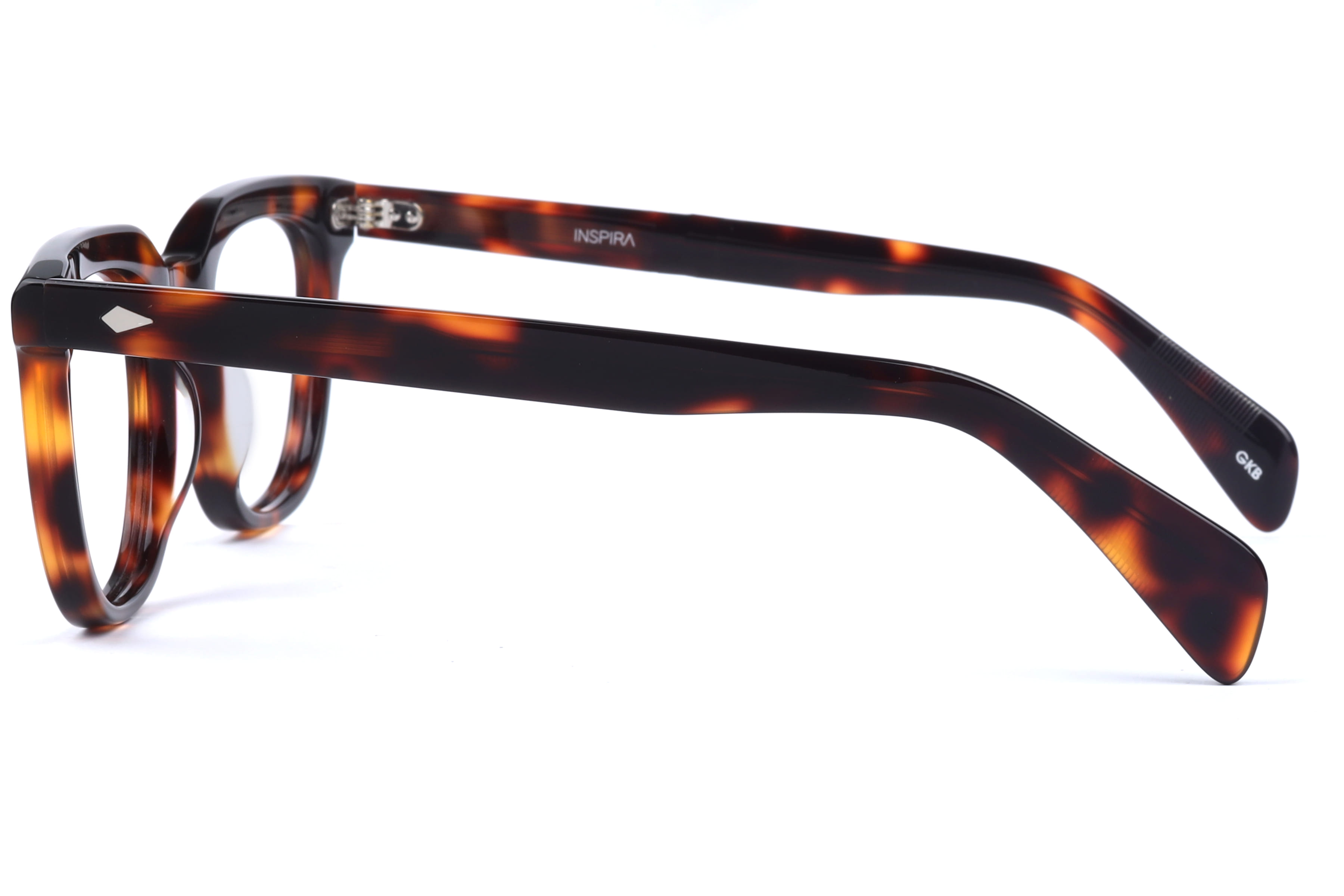 Inspira ASJ1096 Frame Havana Unisex Full Shell Frame — Havana frame — view 3