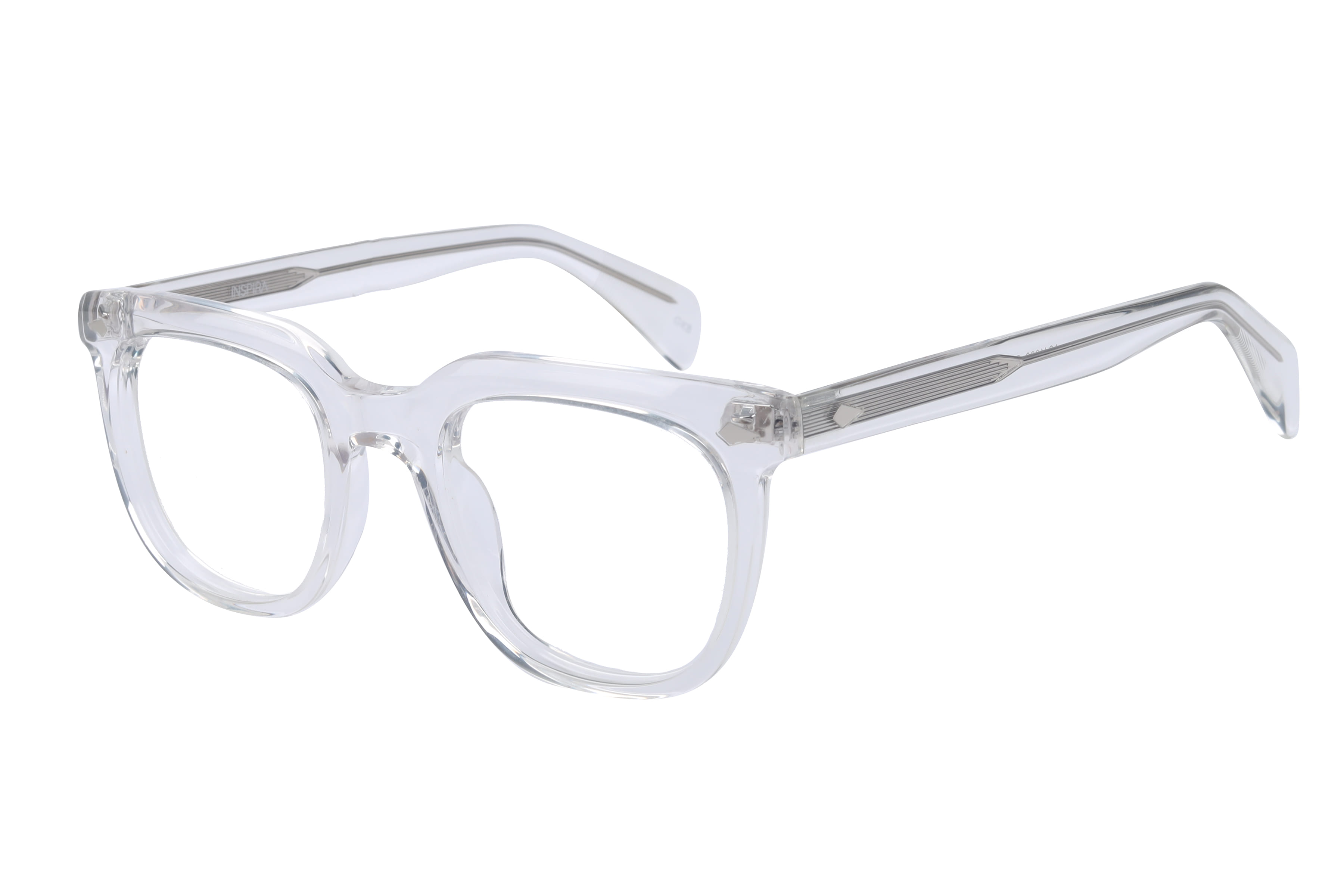 Inspira ASJ1096 Frame Transparent Unisex Full Shell Frame — Transparent frame — view 1