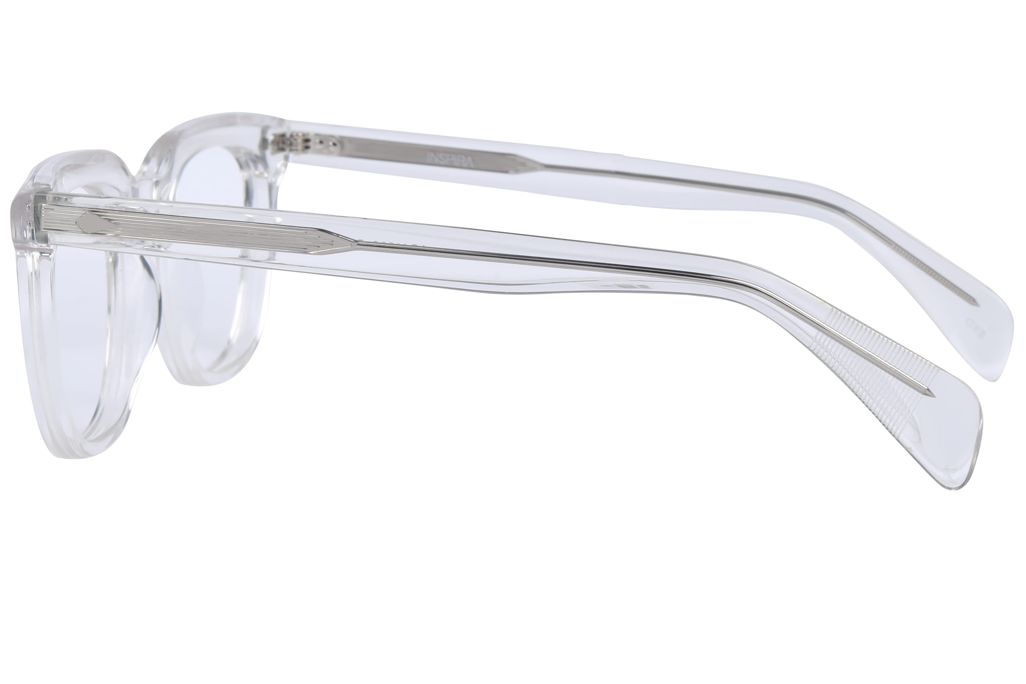 Inspira ASJ1096 Frame Transparent Unisex Full Shell Frame — Transparent frame — view 3