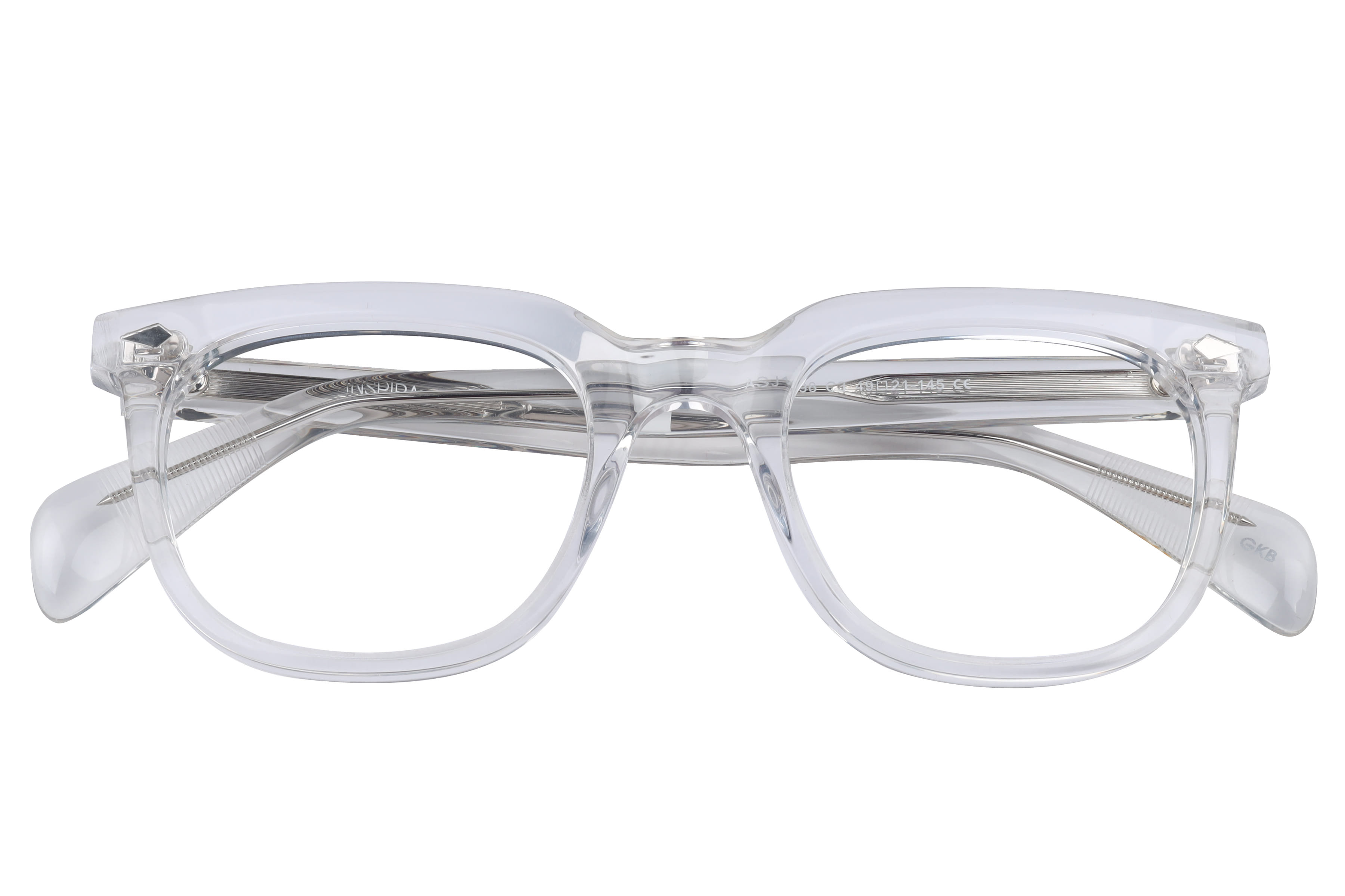 Inspira ASJ1096 Frame Transparent Unisex Full Shell Frame — Transparent frame — view 4