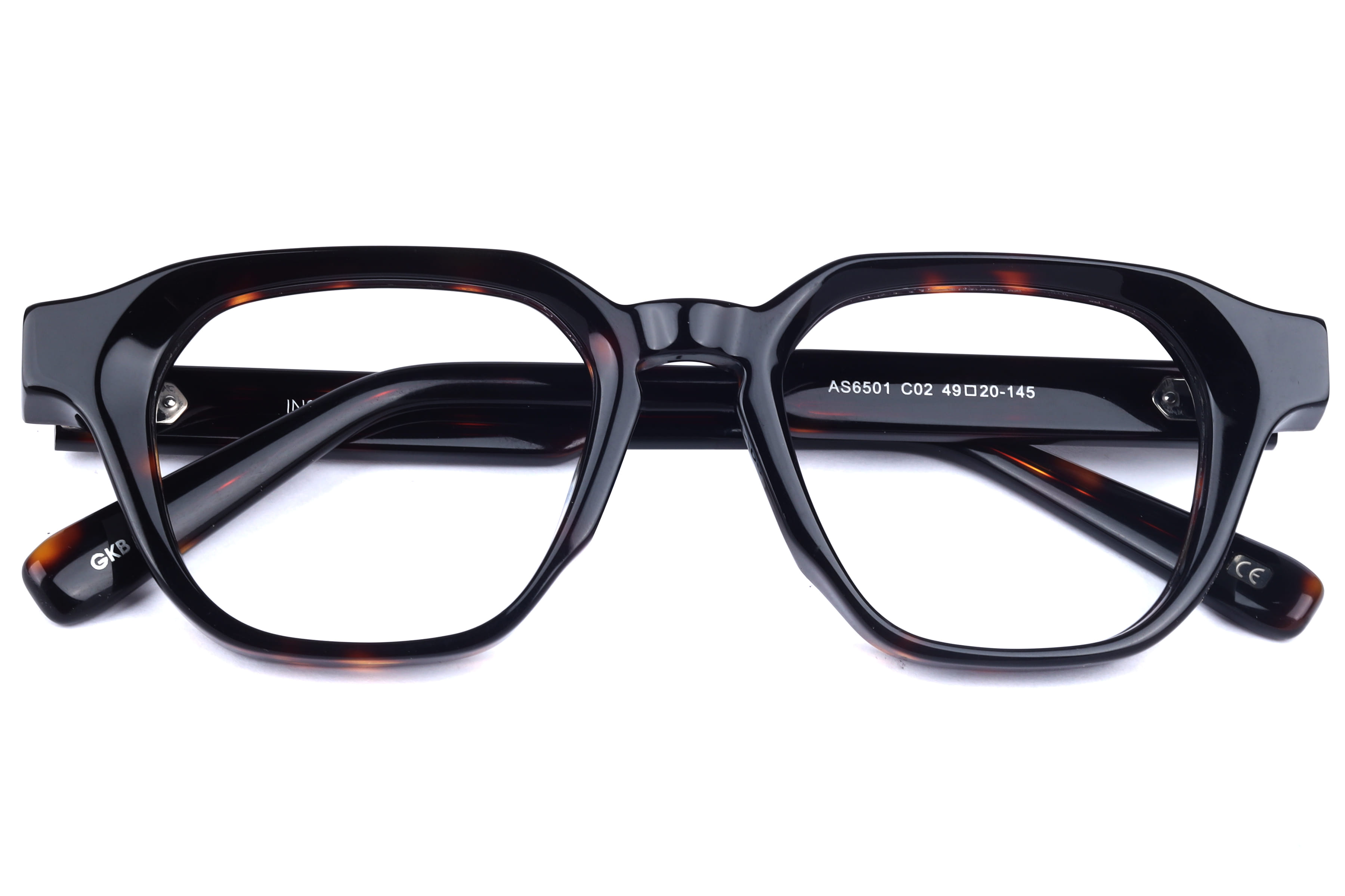 Inspira AS6501 Frame Havana Unisex Full Shell Frame — Havana frame — view 4