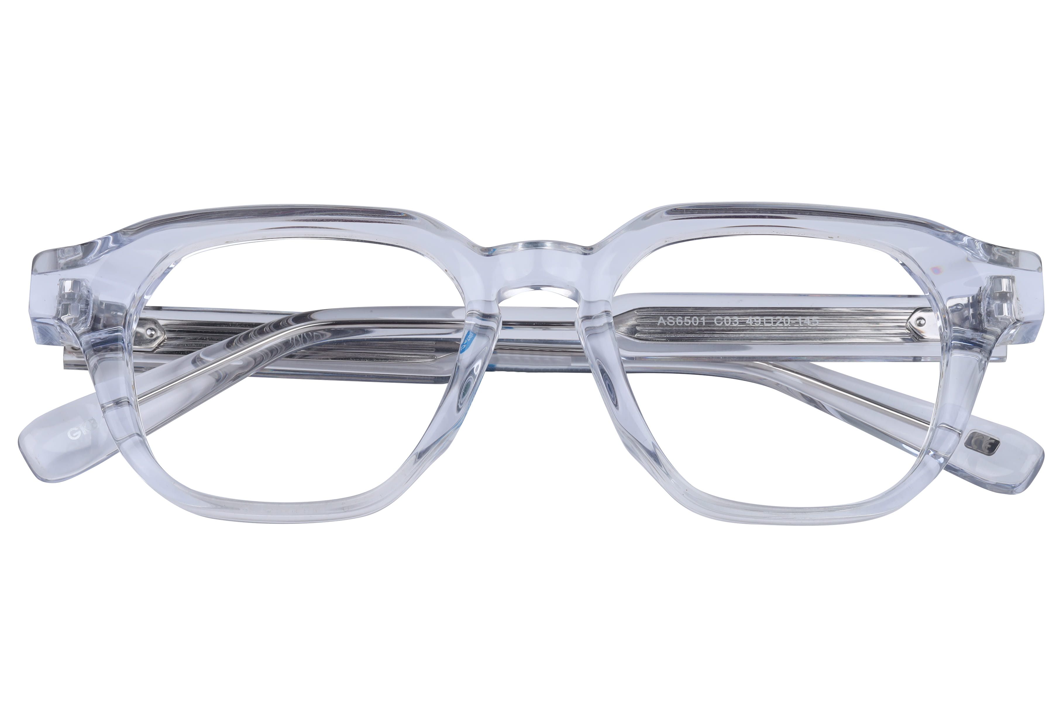 Inspira AS6501 Frame Transparent Unisex Full Shell Frame — Transparent frame — view 4