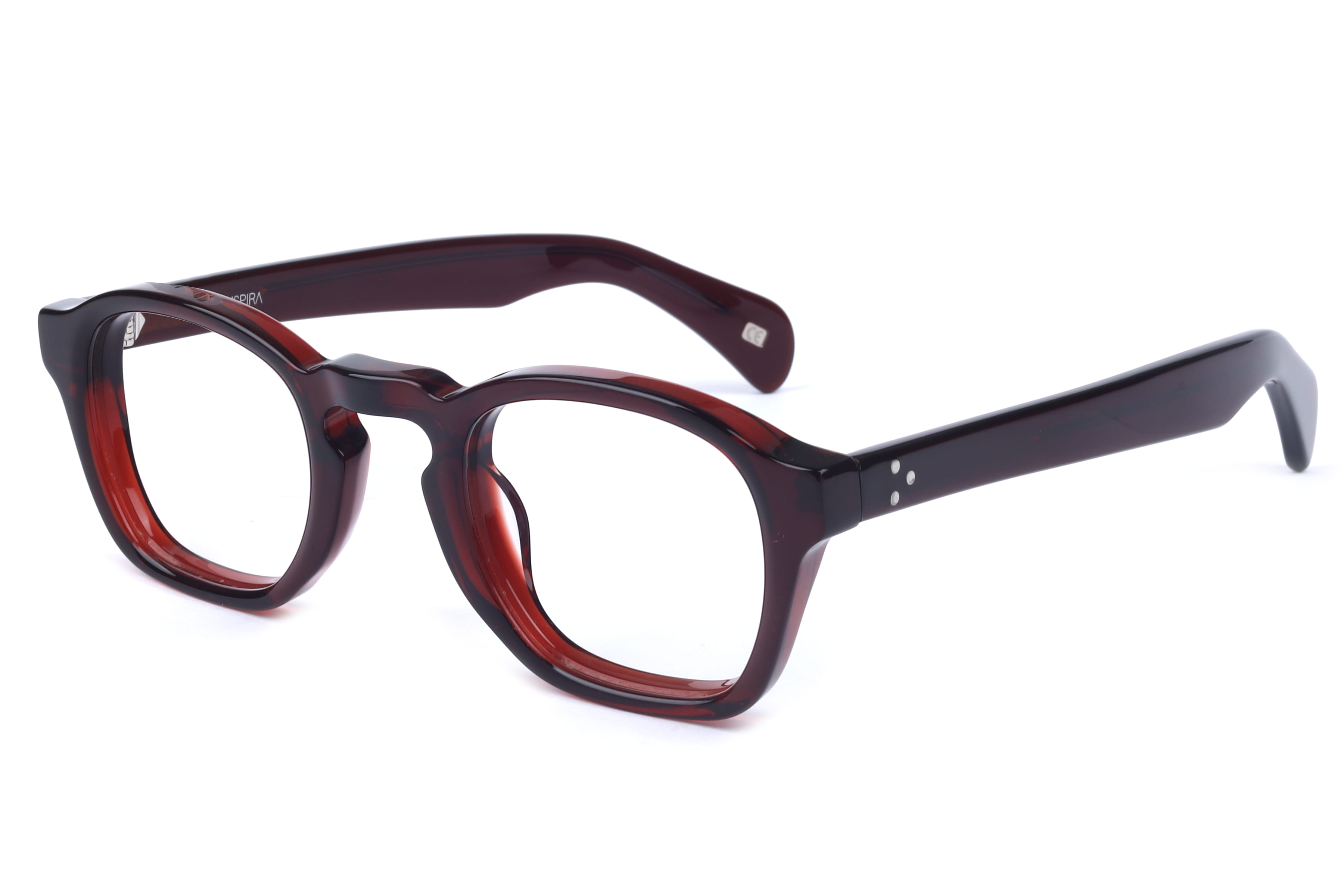 Inspira AS6521 Frame Maroon Unisex Full Shell — Maroon frame