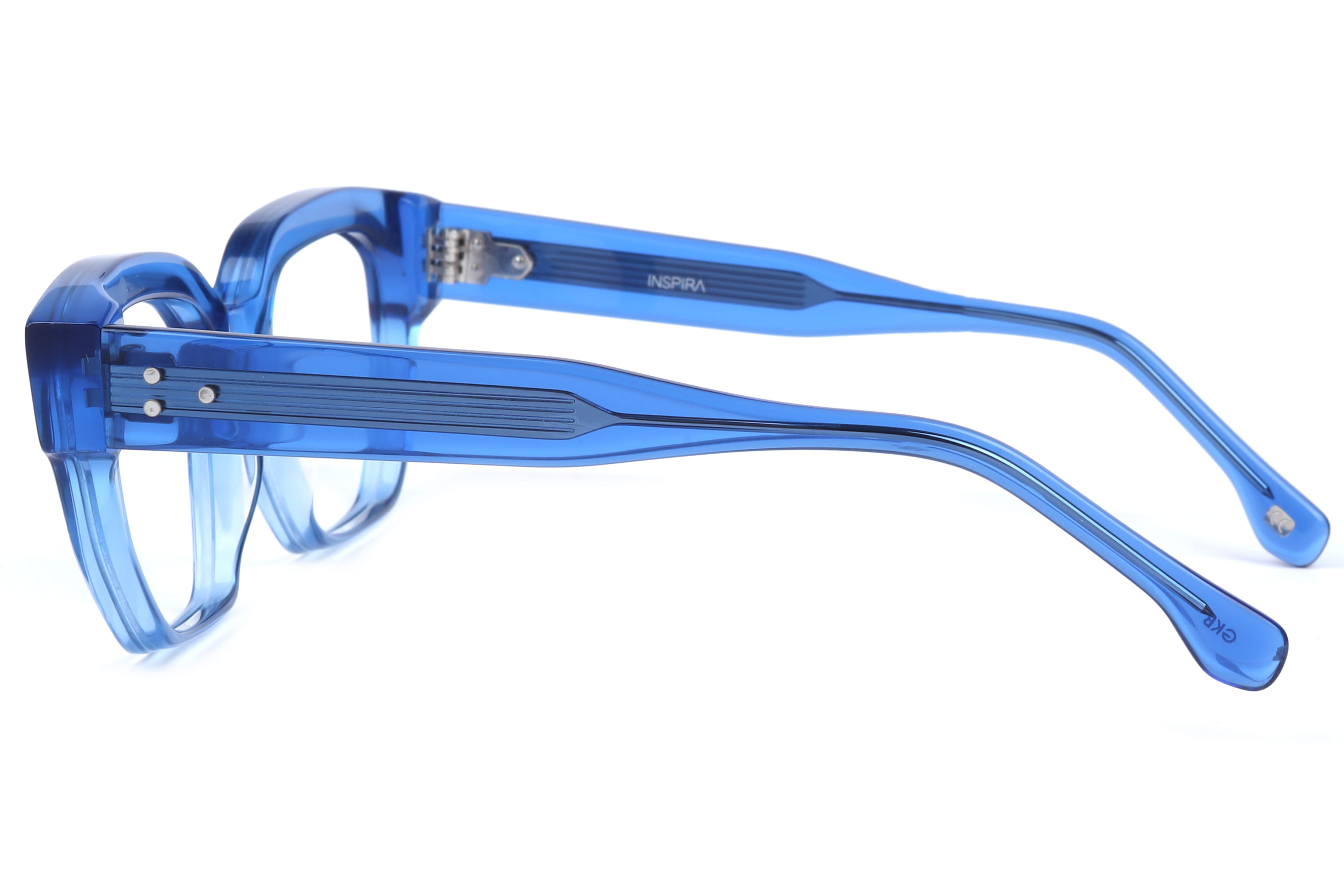 Inspira AS6513 Frame Blue Unisex Full Shell Frame — Blue frame — view 2
