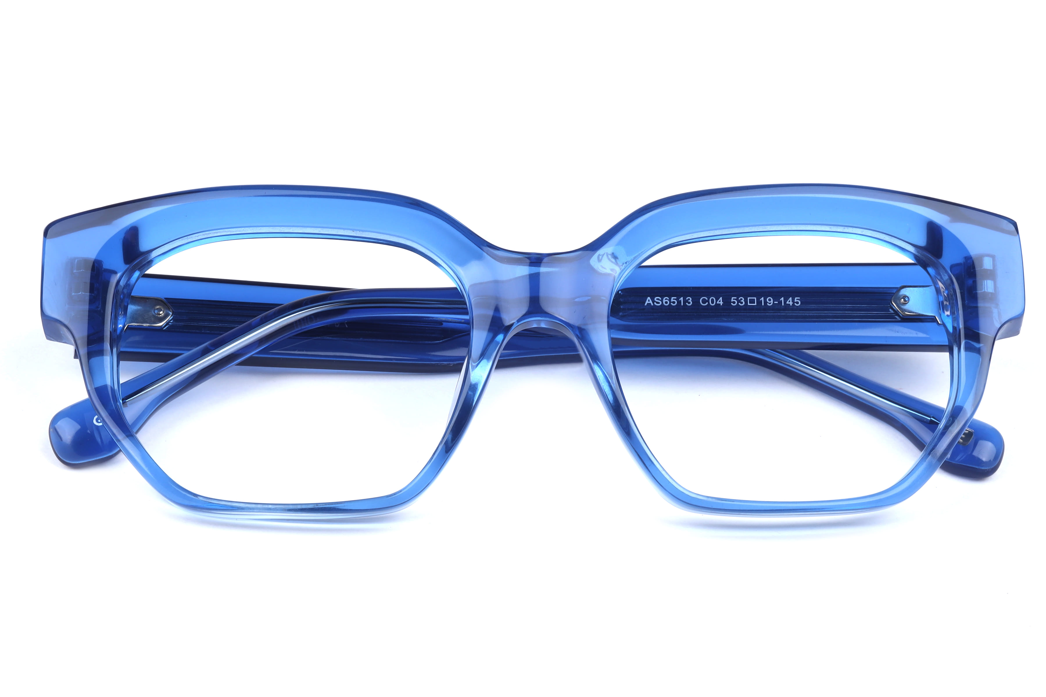 Inspira AS6513 Frame Blue Unisex Full Shell Frame — Blue frame — view 3