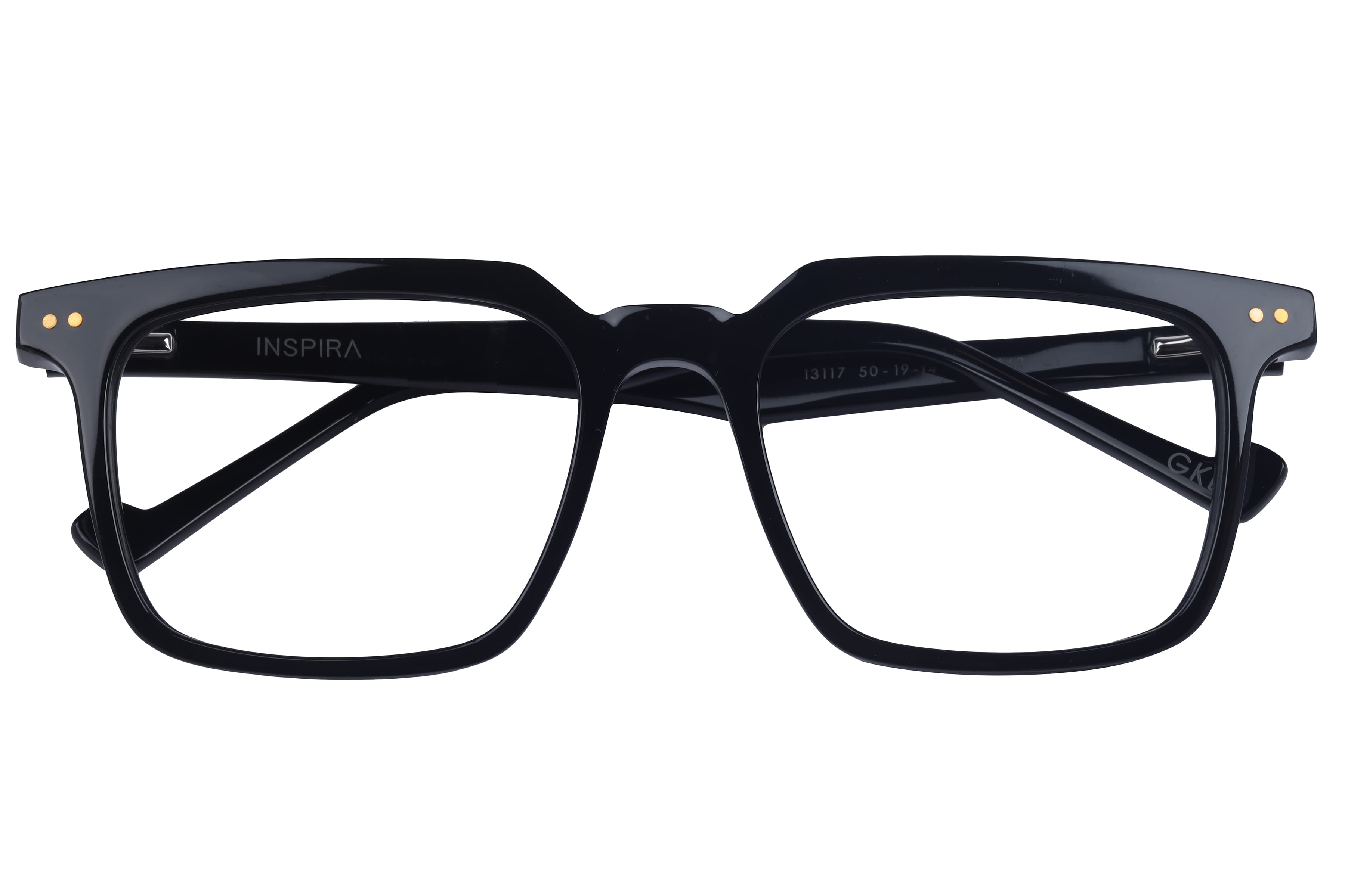 Inspira 13117 XW-143 Frame Black Male Full Shell Frame — Black frame — view 3