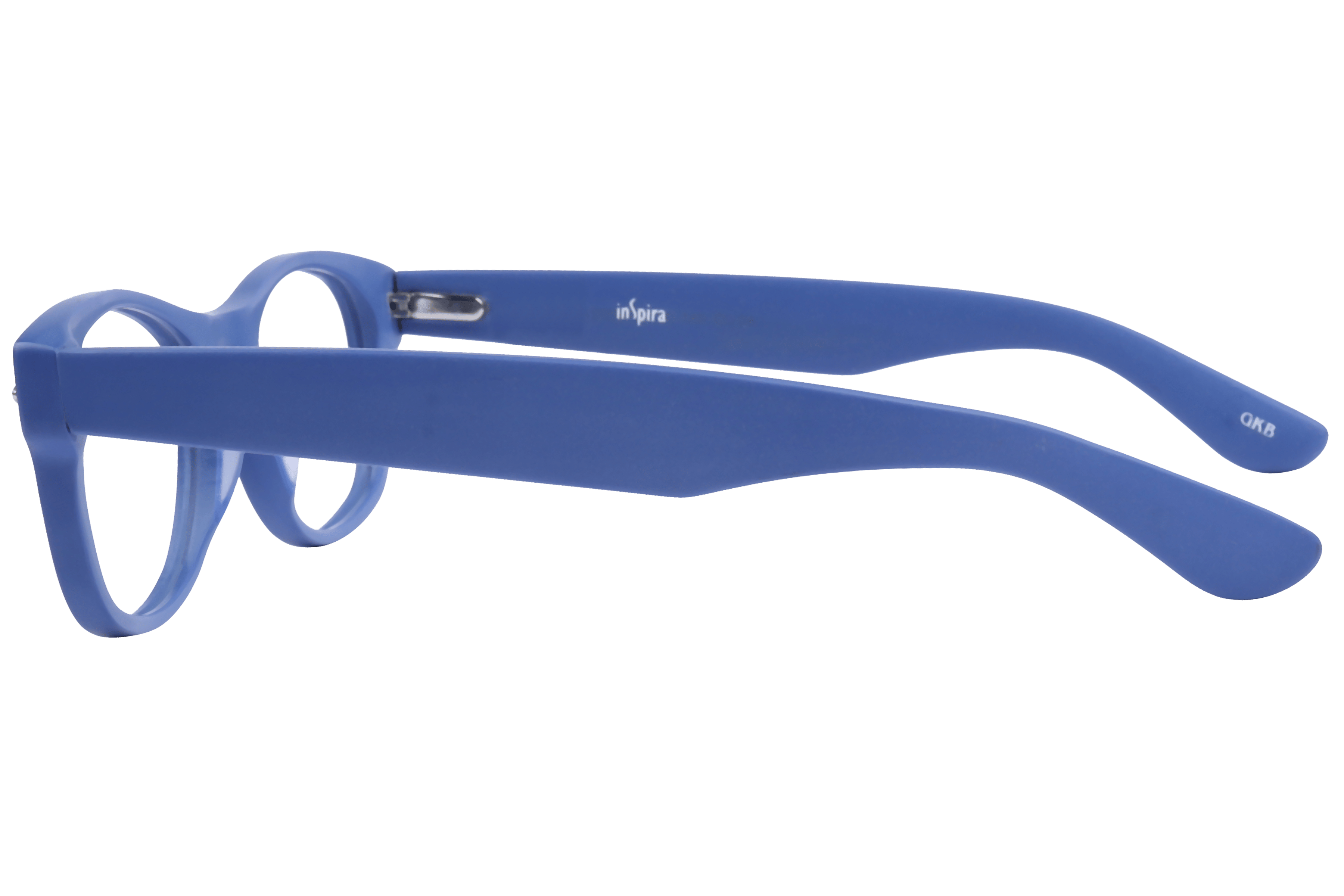 Inspira F2092 Frame Matt Blue Unisex Full Shell Frame — Matt Blue frame — view 3