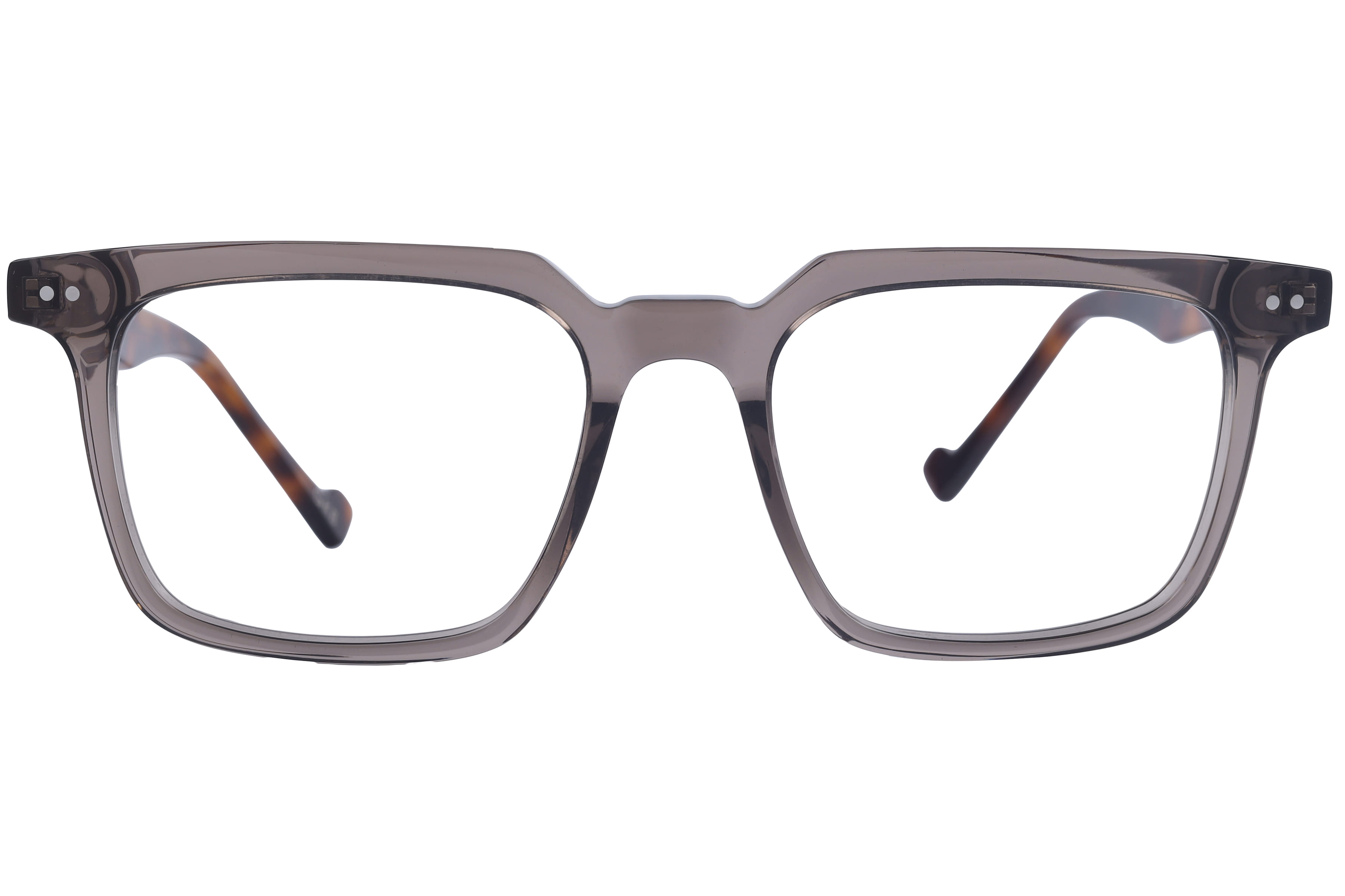Inspira 13117 XW-143 Frame Transparent Grey Male Full Shell — Black frame