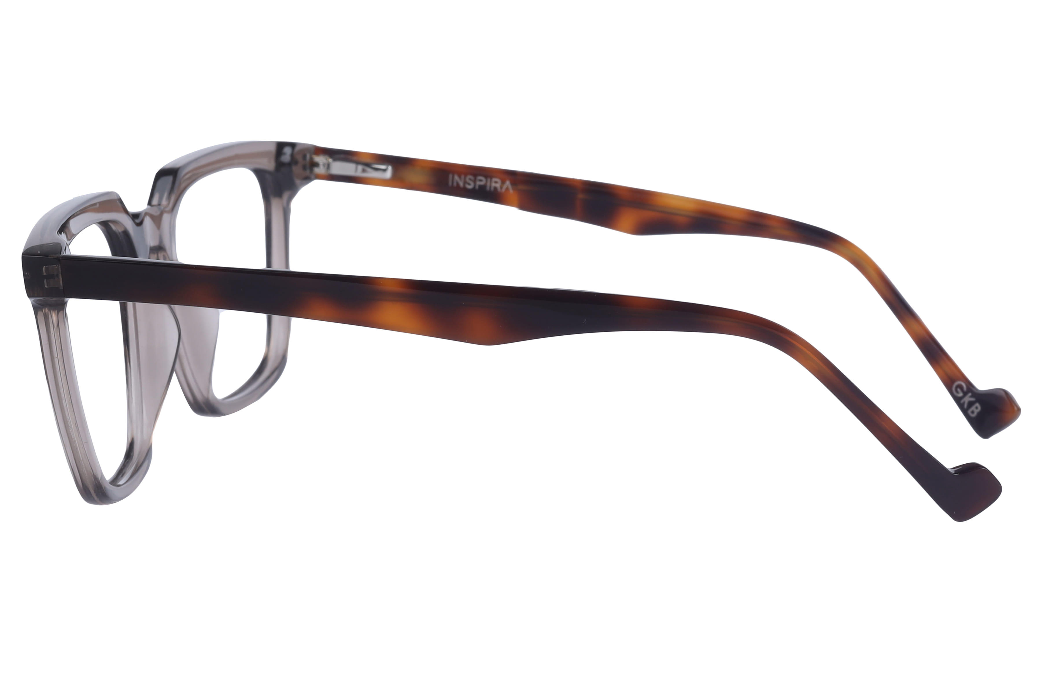 Inspira 13117 XW-143 Frame Transparent Grey Male Full Shell Frame — view 3