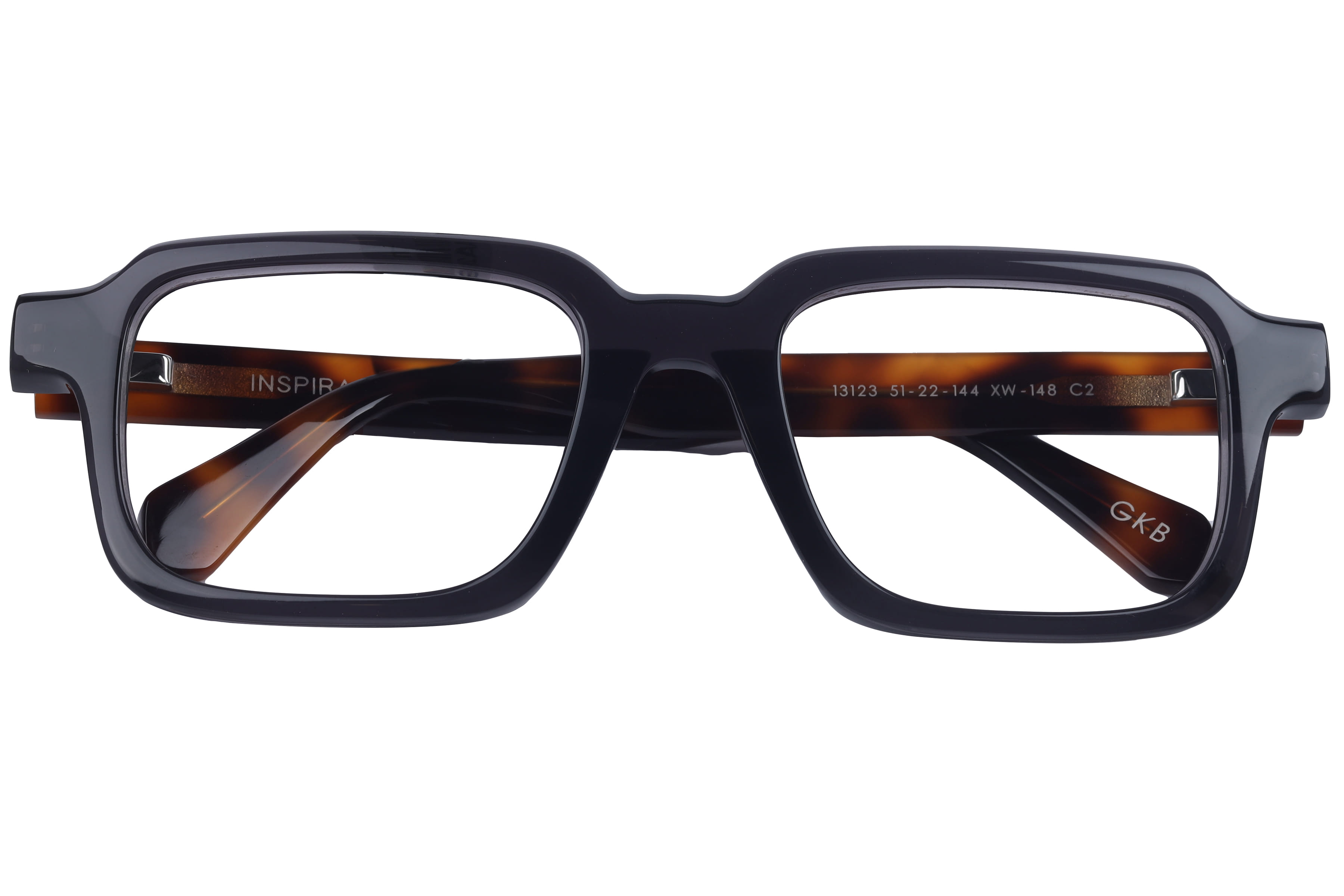 Inspira 13123 XW-148 Frame Transparent Grey Male Full Shell Frame — Transparent Grey frame — view 4