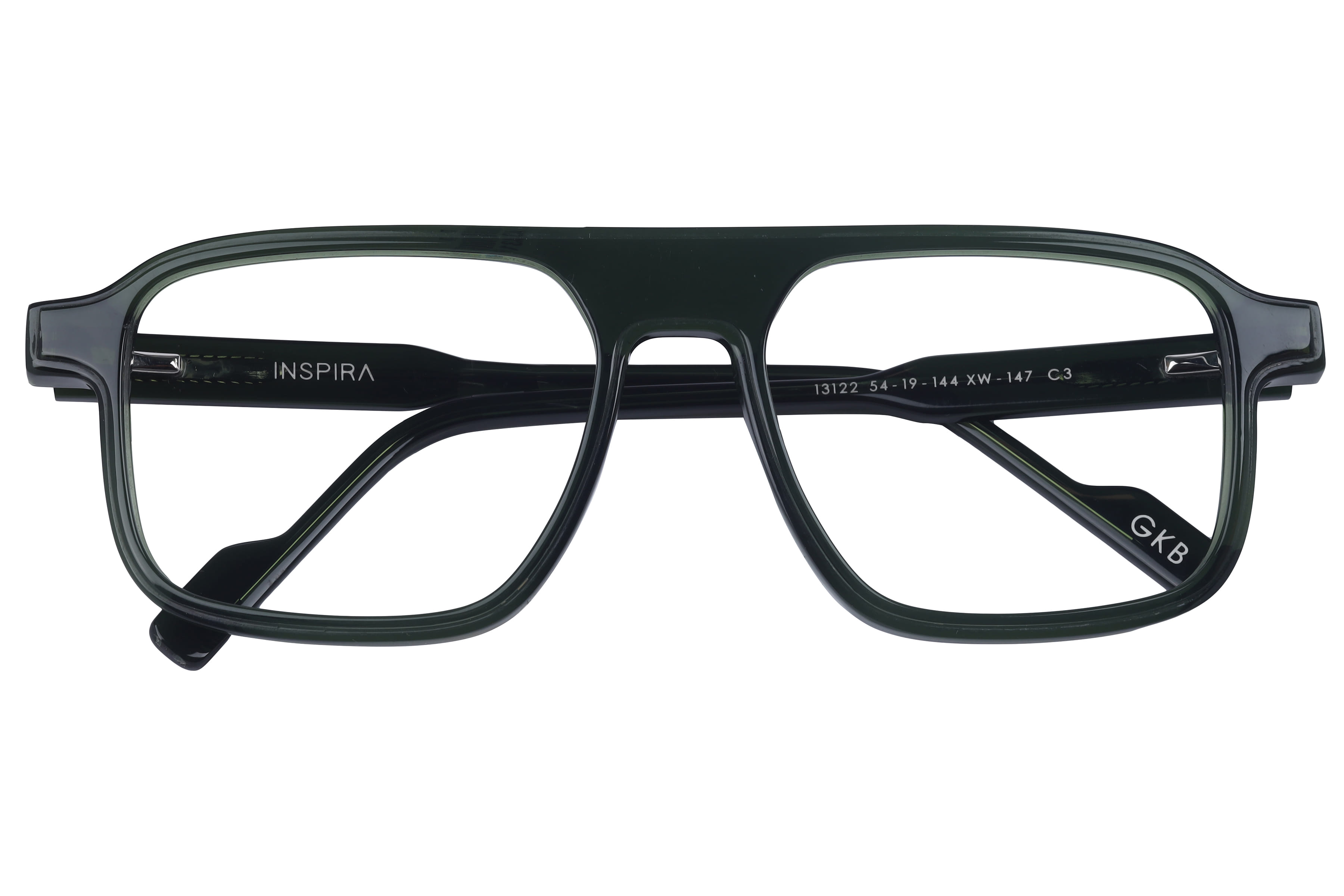 Inspira 13122 XW-147 Frame Green Male Full Shell Frame — Green frame — view 4