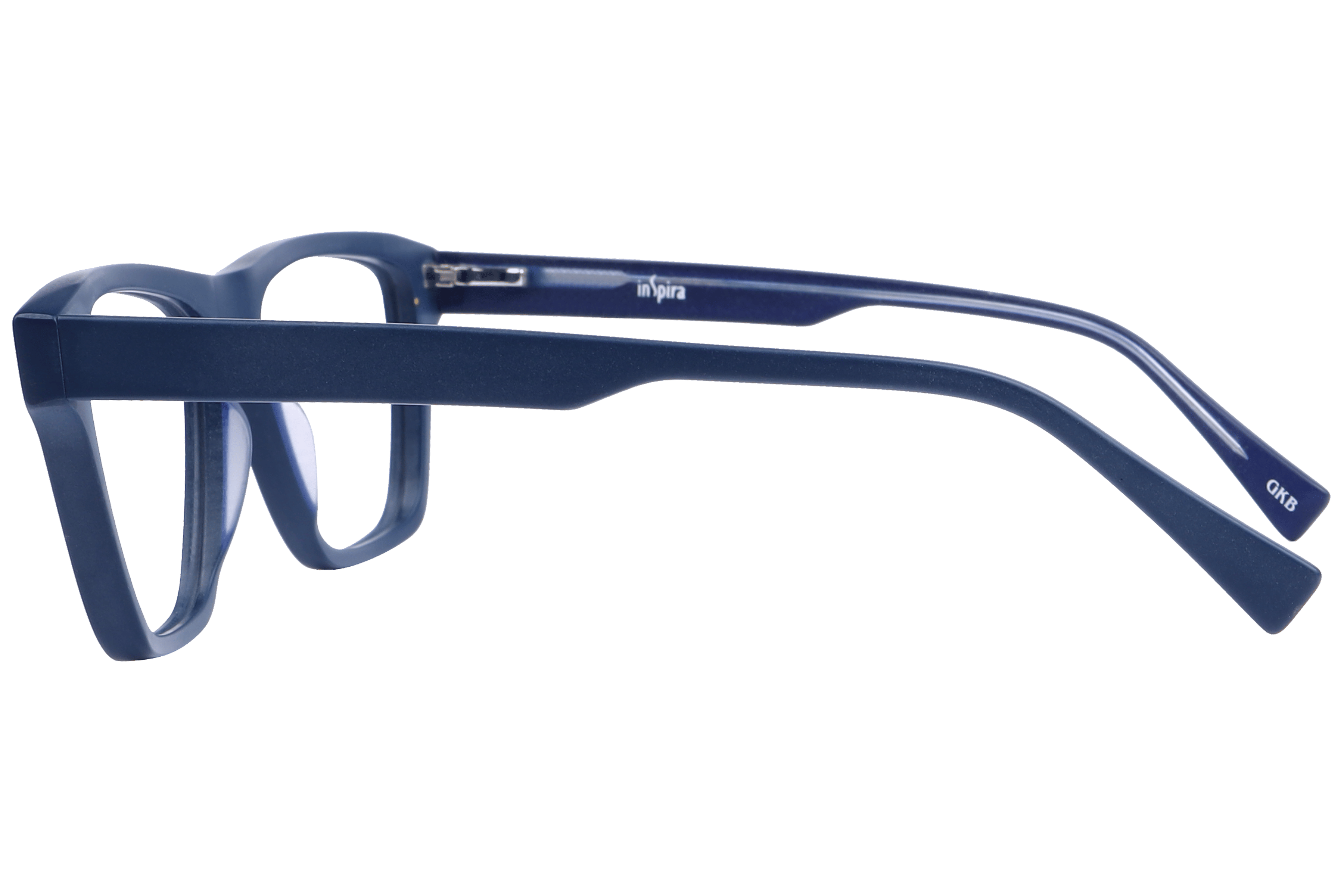 Inspira F2090 Frame Matt Blue Male Full Shell Frame — Matt Blue frame — view 3