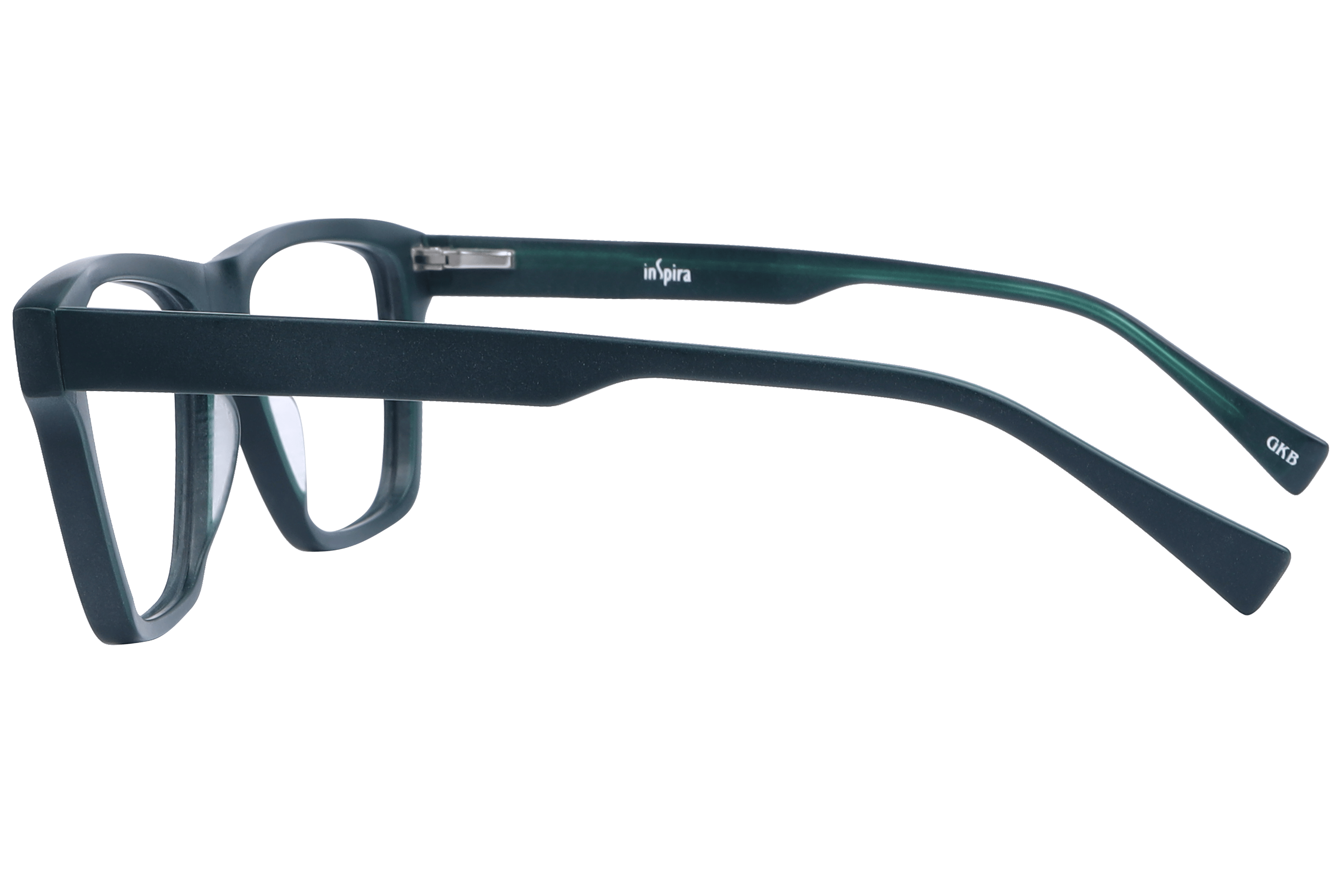 Inspira F2090 Frame Matt Green Male Full Shell Frame — Matt Green frame — view 3