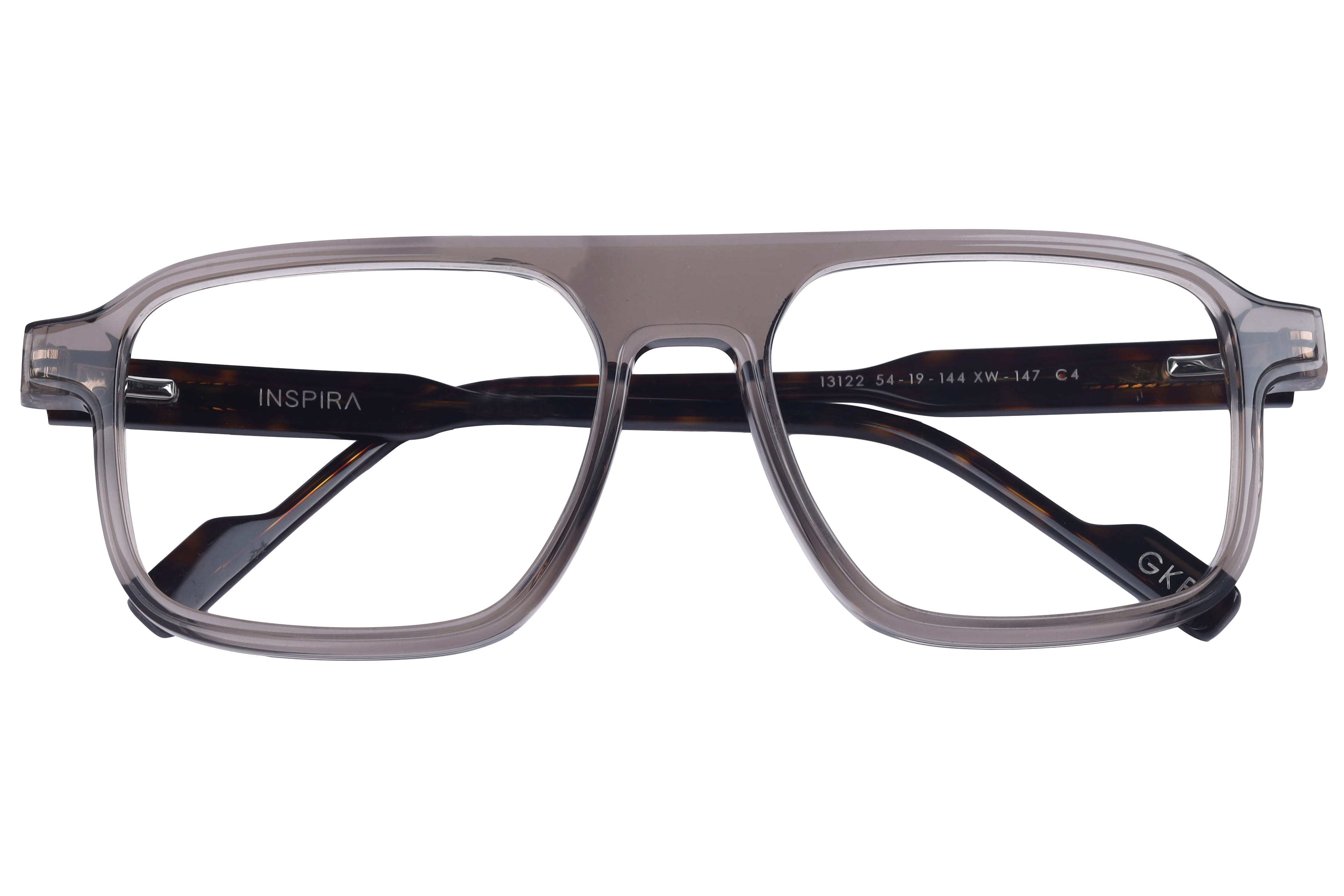 Inspira 13122 XW-147 Frame Transparent Grey Male Full Shell Frame — Transparent Grey frame — view 4