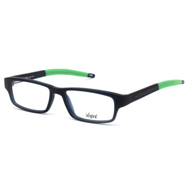 Inspira M-72291 Frame Blue Male Full Shell — Black frame
