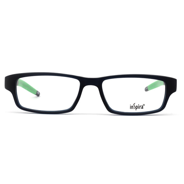 Inspira M-72291 Frame Blue Male Full Shell — Black frame