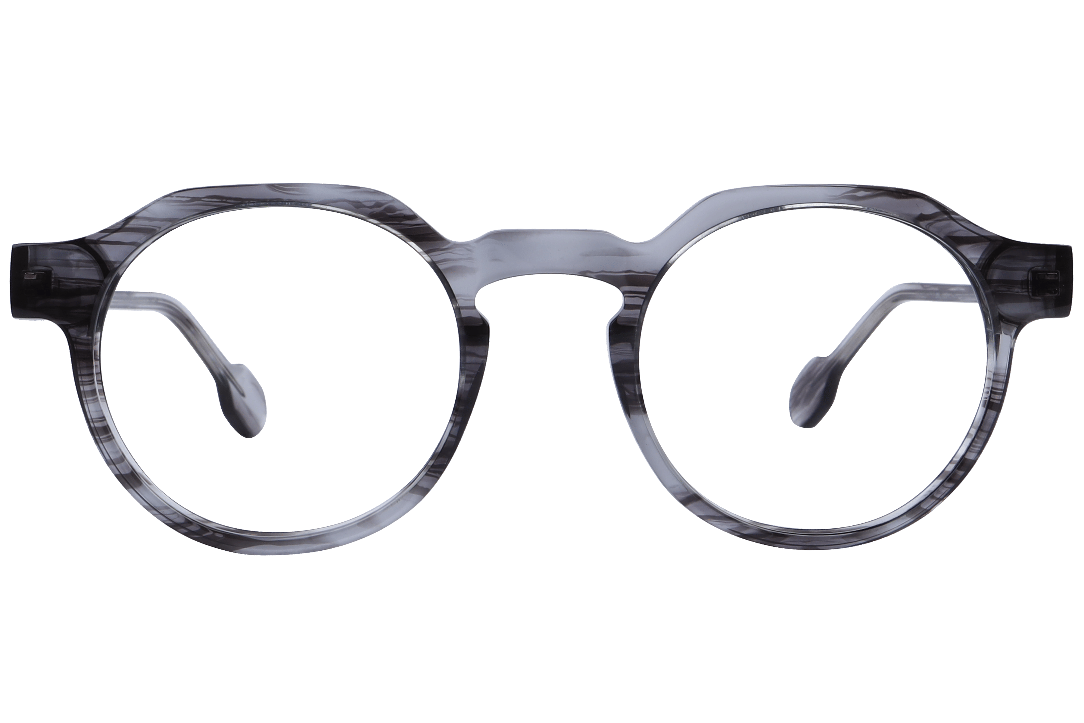 Inspira M-006 Frame Transparent Grey Unisex Full Shell Frame — Transparent Grey frame — view 2