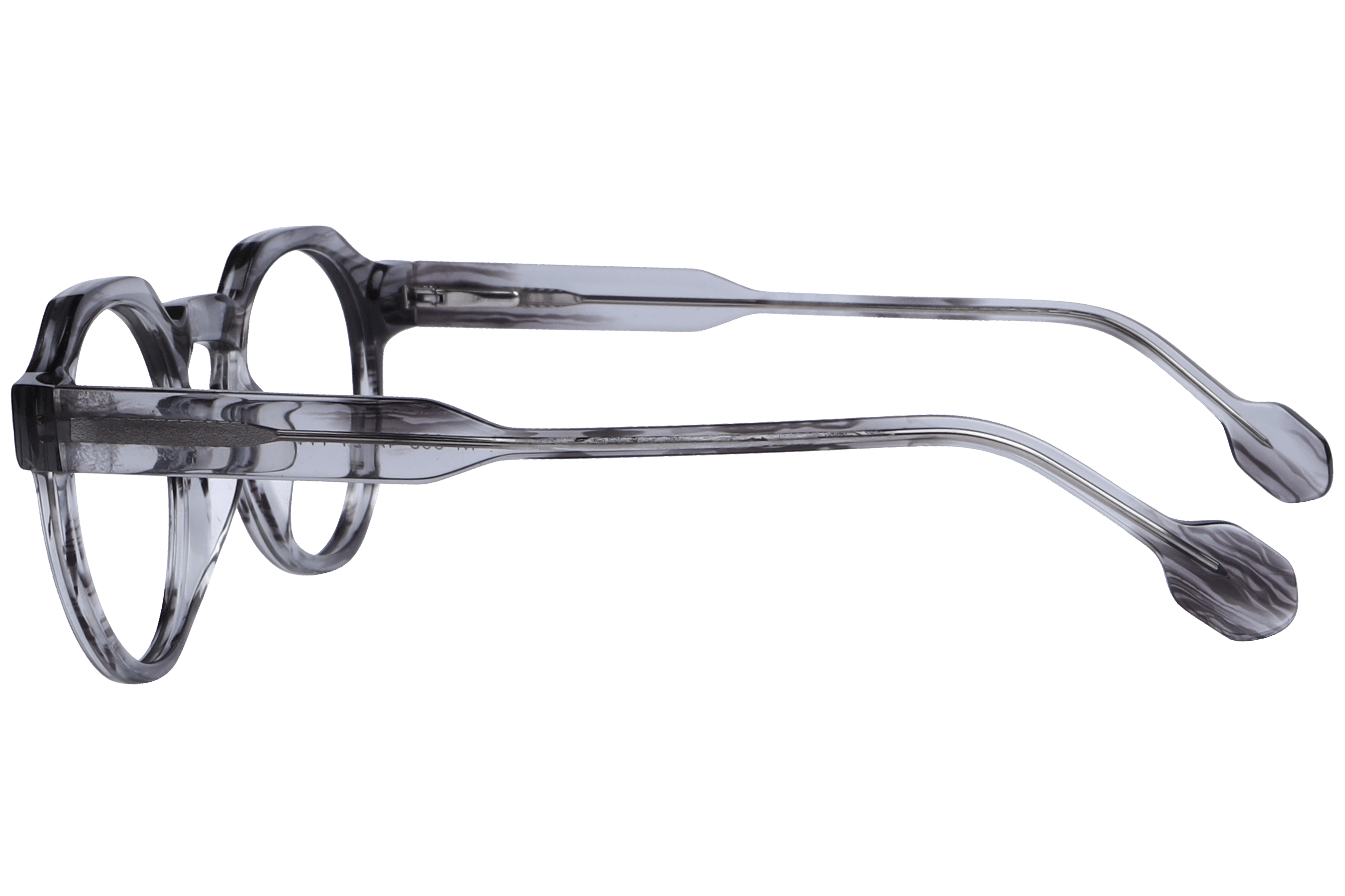 Inspira M-006 Frame Transparent Grey Unisex Full Shell Frame — Transparent Grey frame — view 3