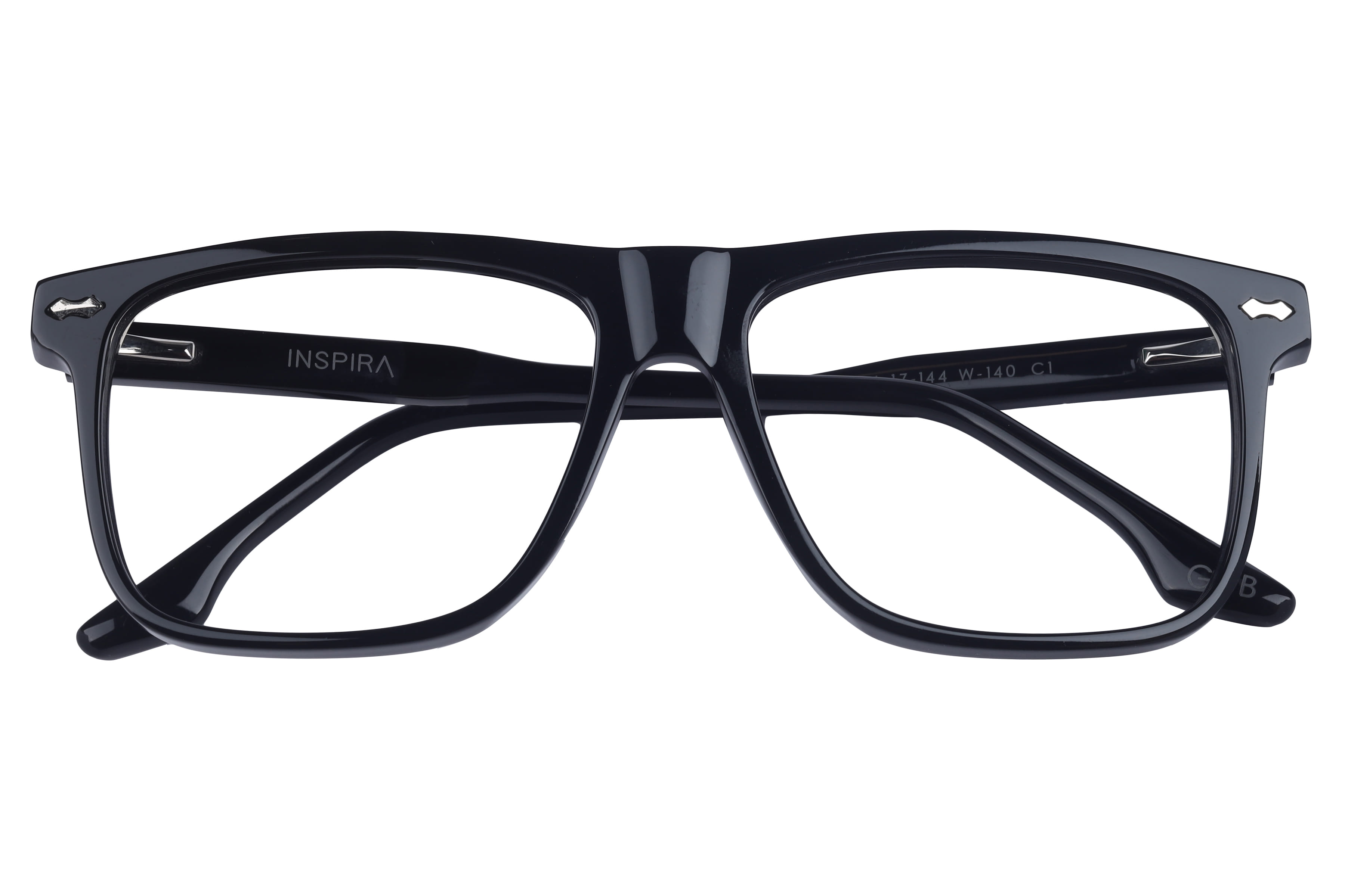 Inspira 13112 W-140 Frame Black Male Full Shell Frame — Black frame — view 4
