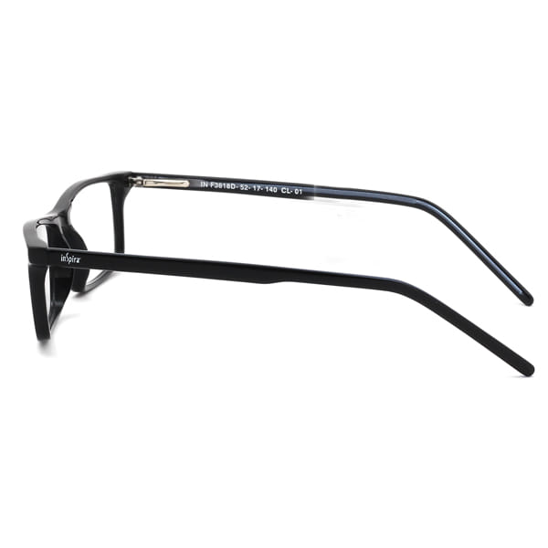 Inspira 3818D Frame Black Unisex Full Shell Frame — Black frame — view 4