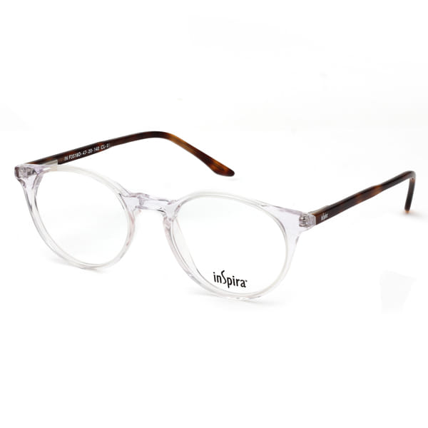 Inspira 3518D Frame Transparent Unisex Full Shell — Transparent frame