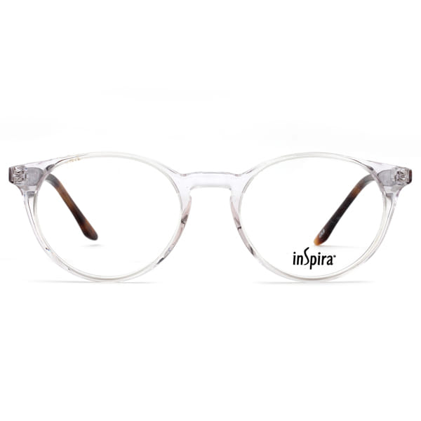 Inspira 3518D Frame Transparent Unisex Full Shell Frame — Transparent frame — view 3