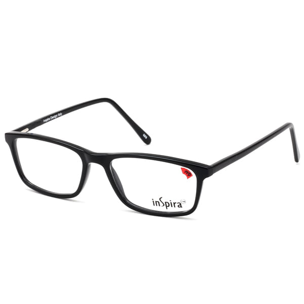 Inspira 0819DE Frame Black Unisex Full Shell — Black frame