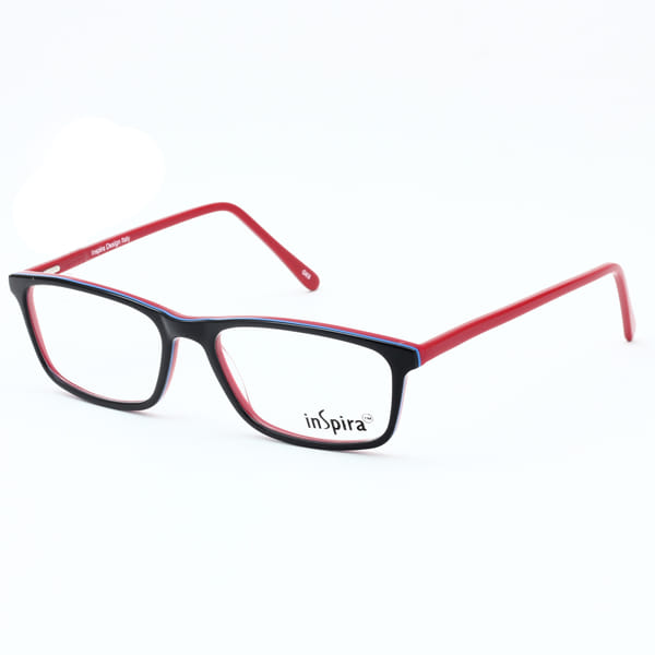 Inspira 0819DE Frame Black Unisex Full Shell — Black frame
