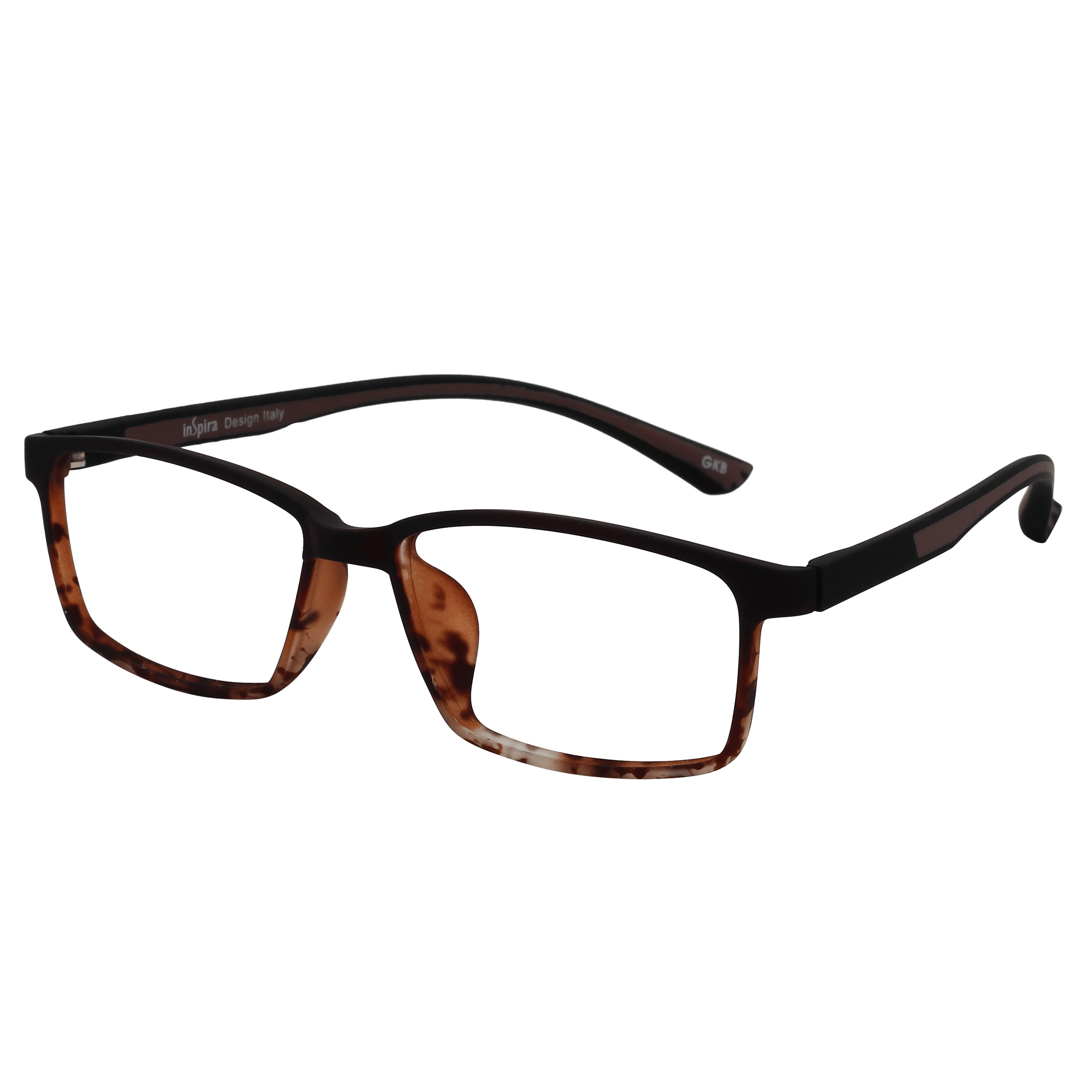 Inspira 6118R Frame Tortoise Unisex Full Rubber Frame — view 1